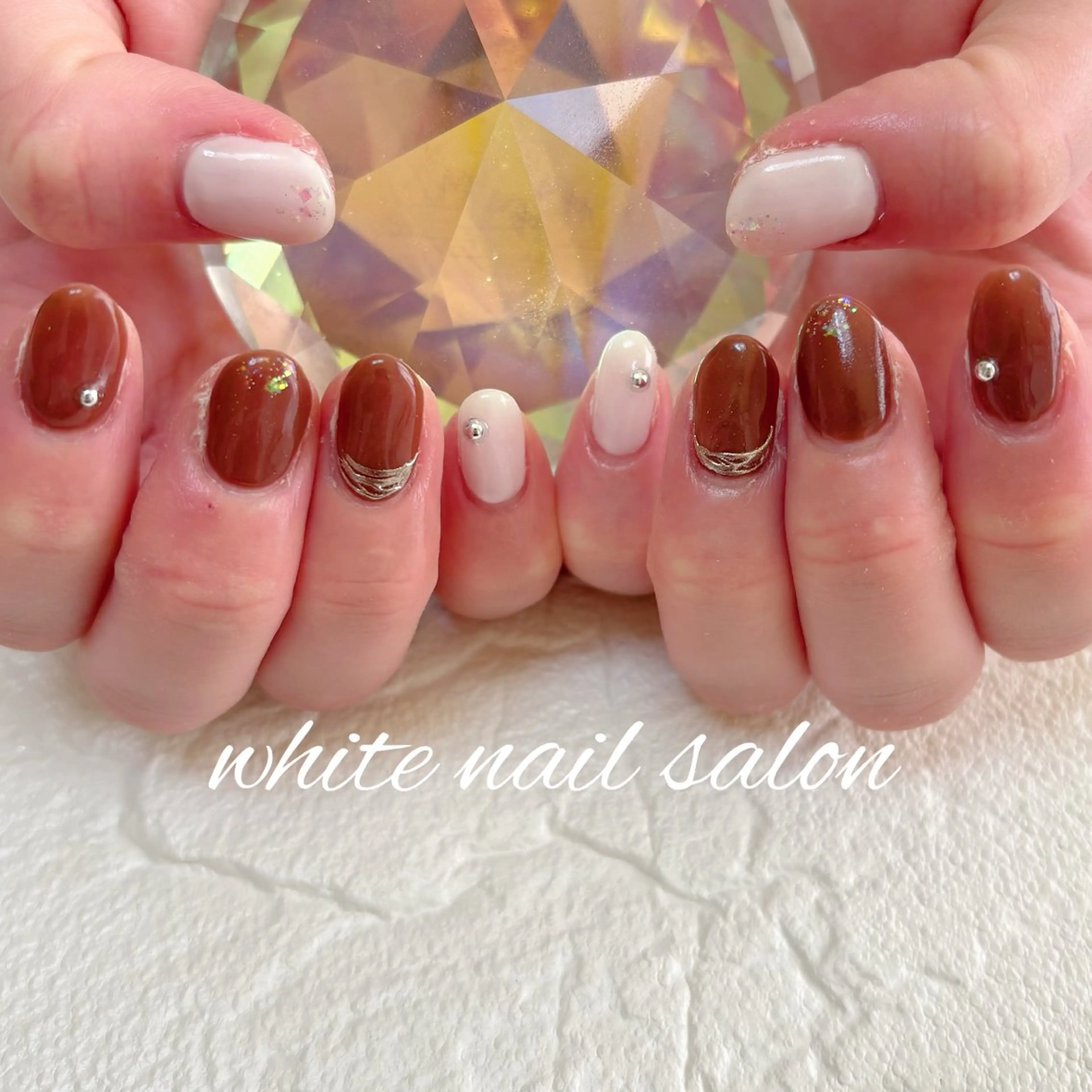 ネイル フットネイル ハンドネイル white nail salonのネイルデザイン