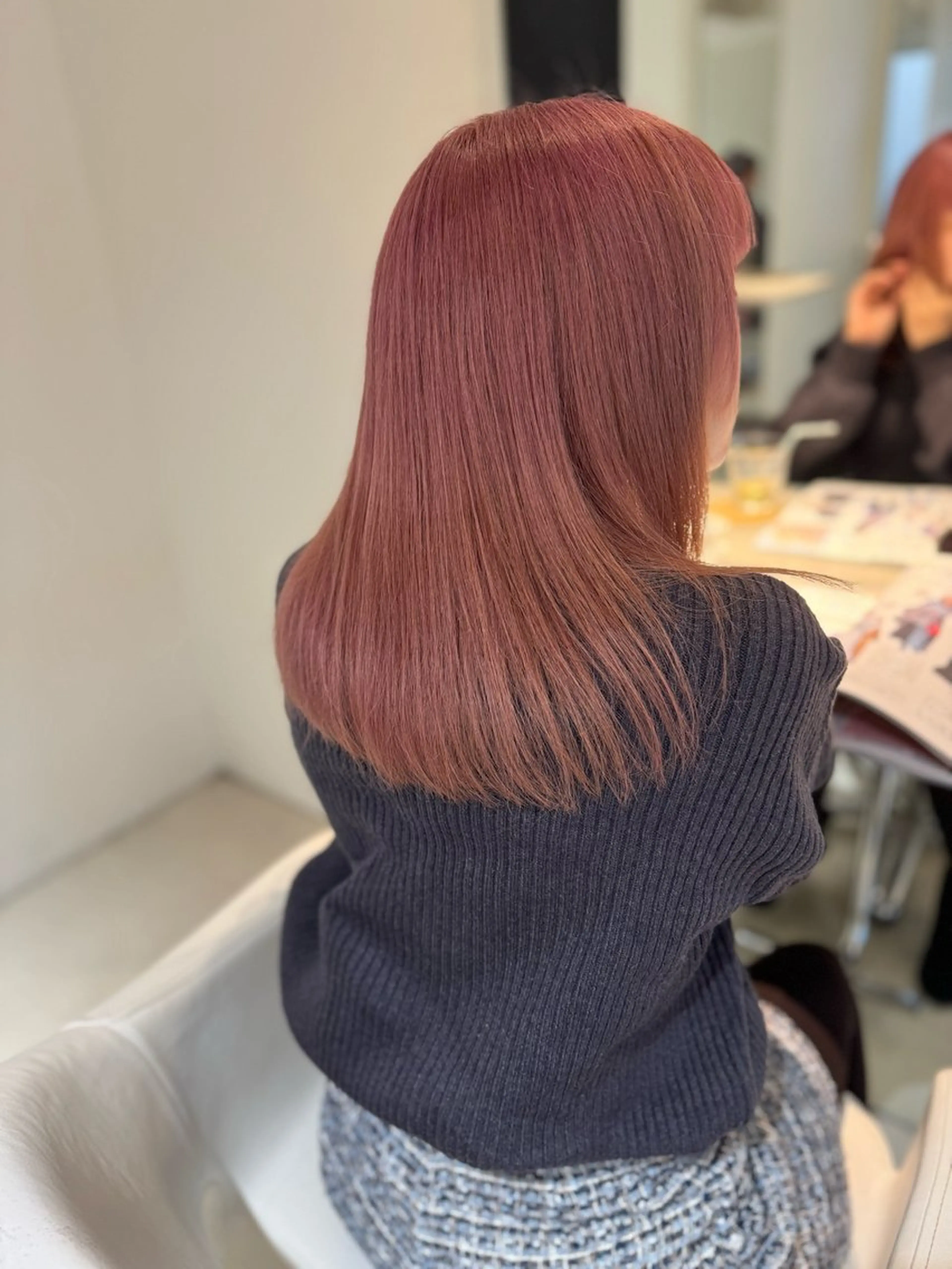 セミロング カラー ベージュカラー ピンクカラー ピンクベージュ カット ヘアカラー トリートメント ヘアセット 絶対カワイイ保証💕 カワノチヒロのヘアスタイル