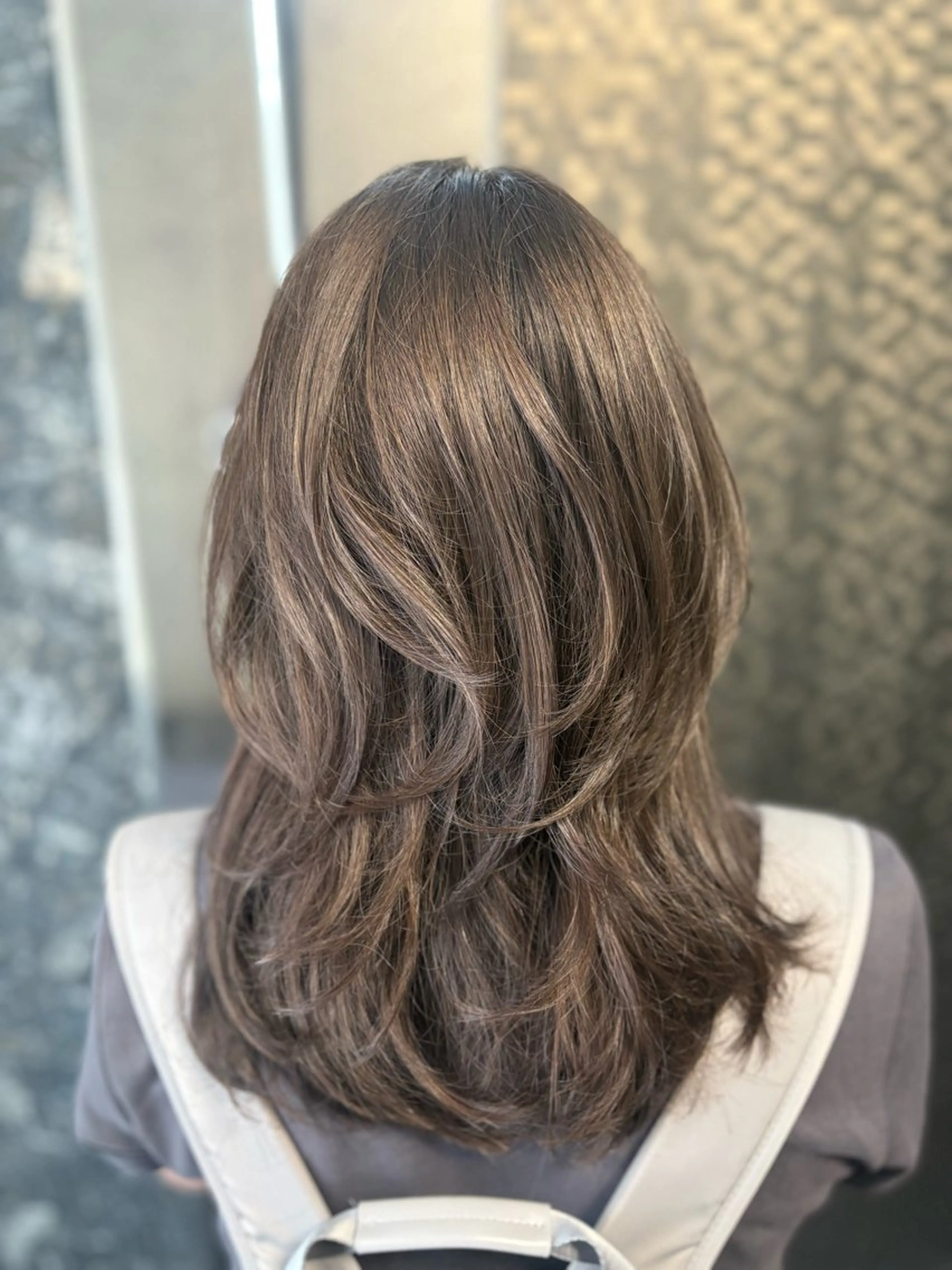 ミディアム ハイレイヤー レイヤーカット 🎀盛れる韓国ヘア Yuto🎀のヘアスタイル