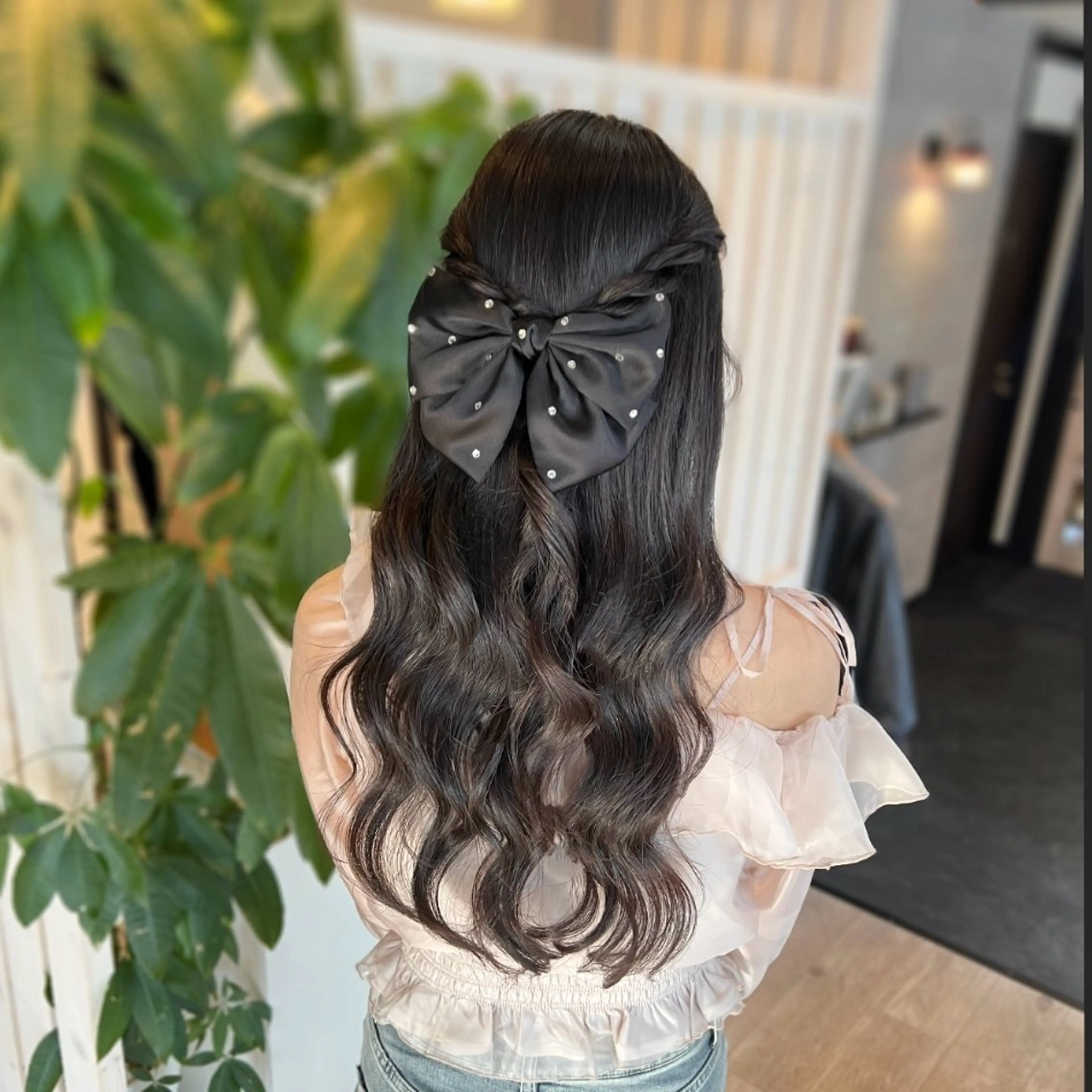 ヘアアレンジ ハーフアップ ヘアセット AmiDA 常光のヘアスタイル