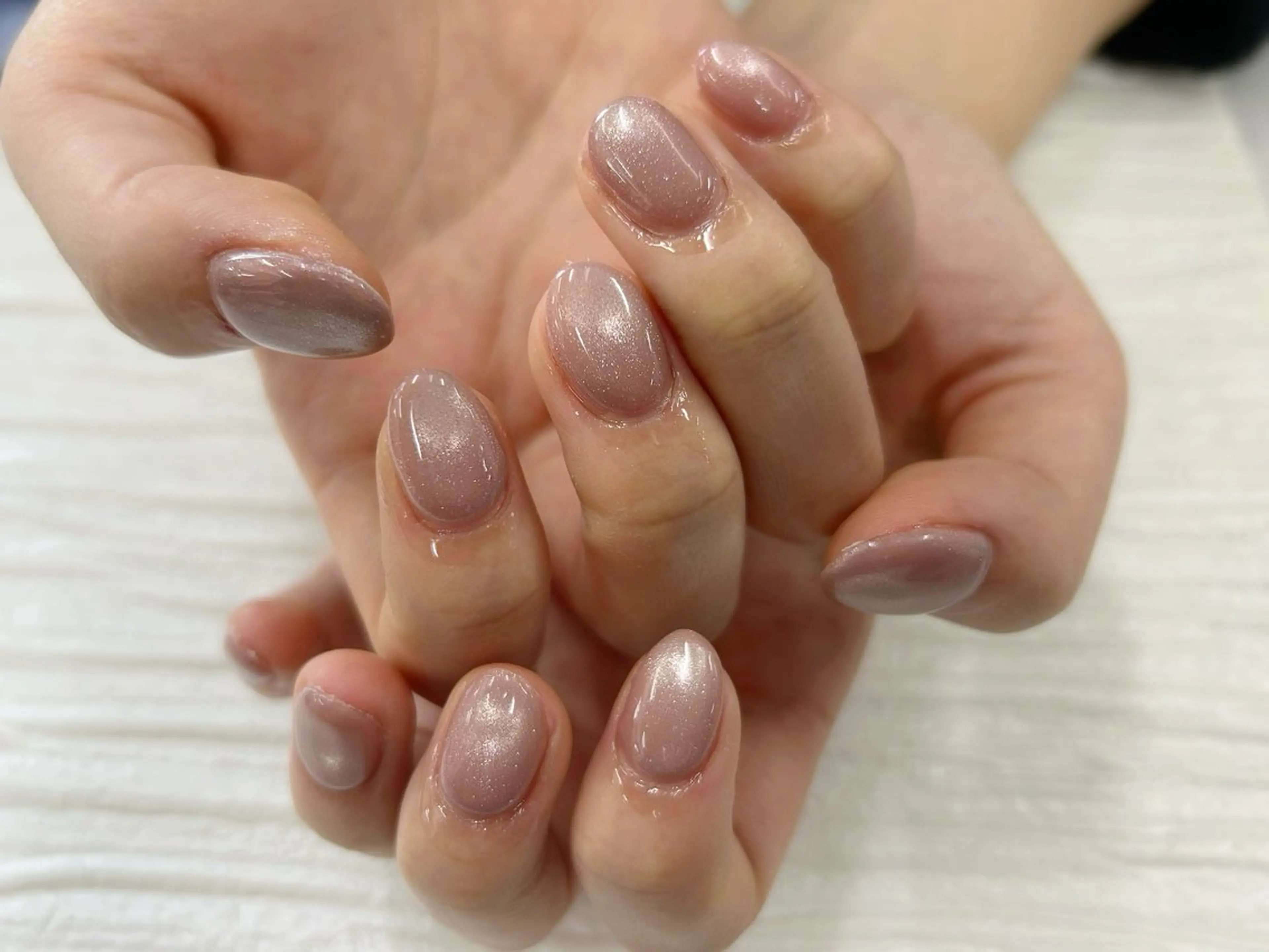 ネイル マグネットネイル ワンカラーネイル Maple saronのネイルデザイン