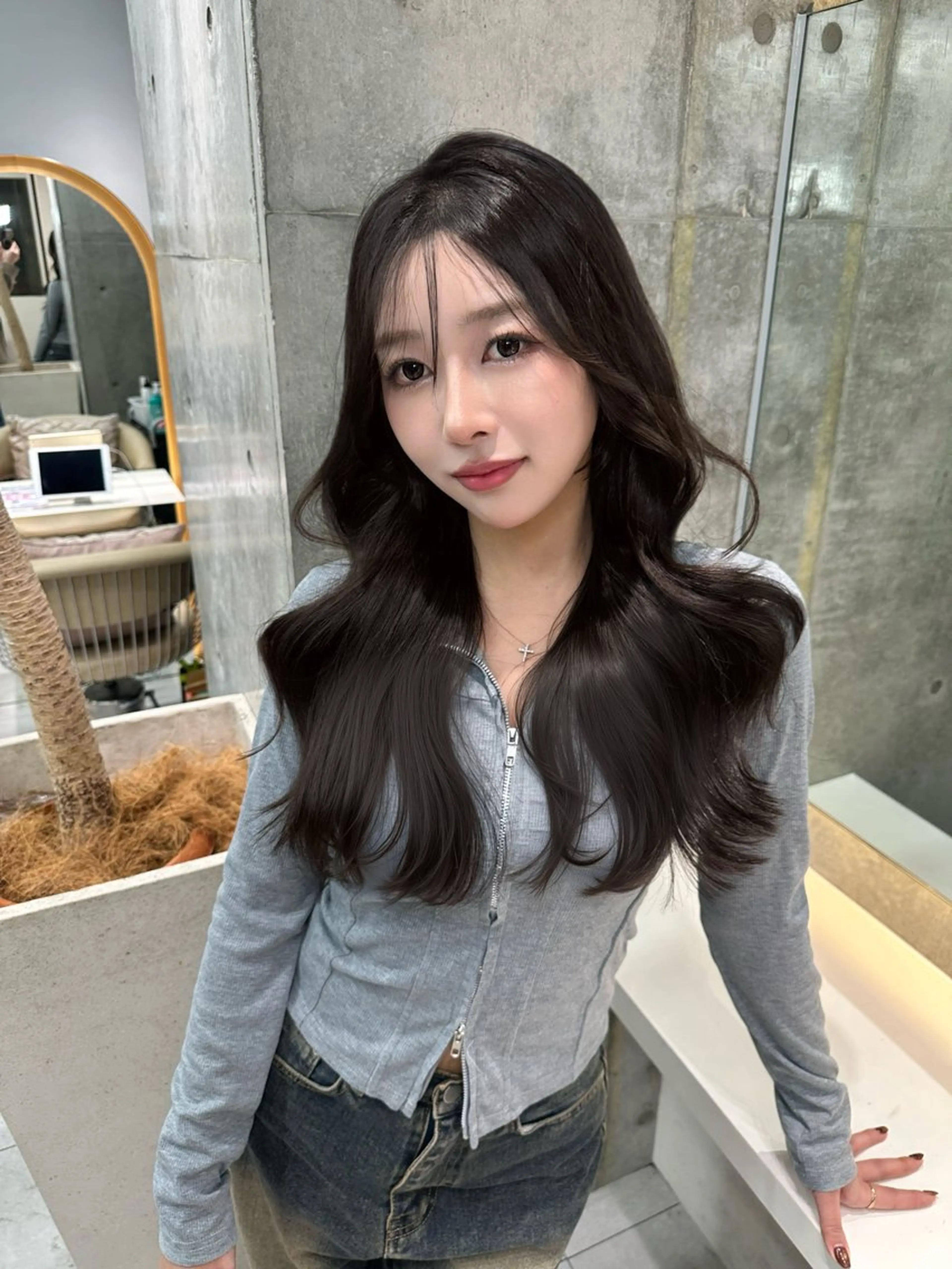 セミロング カラー カット ヘアカラー トリートメント 《髪質改善✖️オリー ブ🧸》小嶋拓也のヘアスタイル