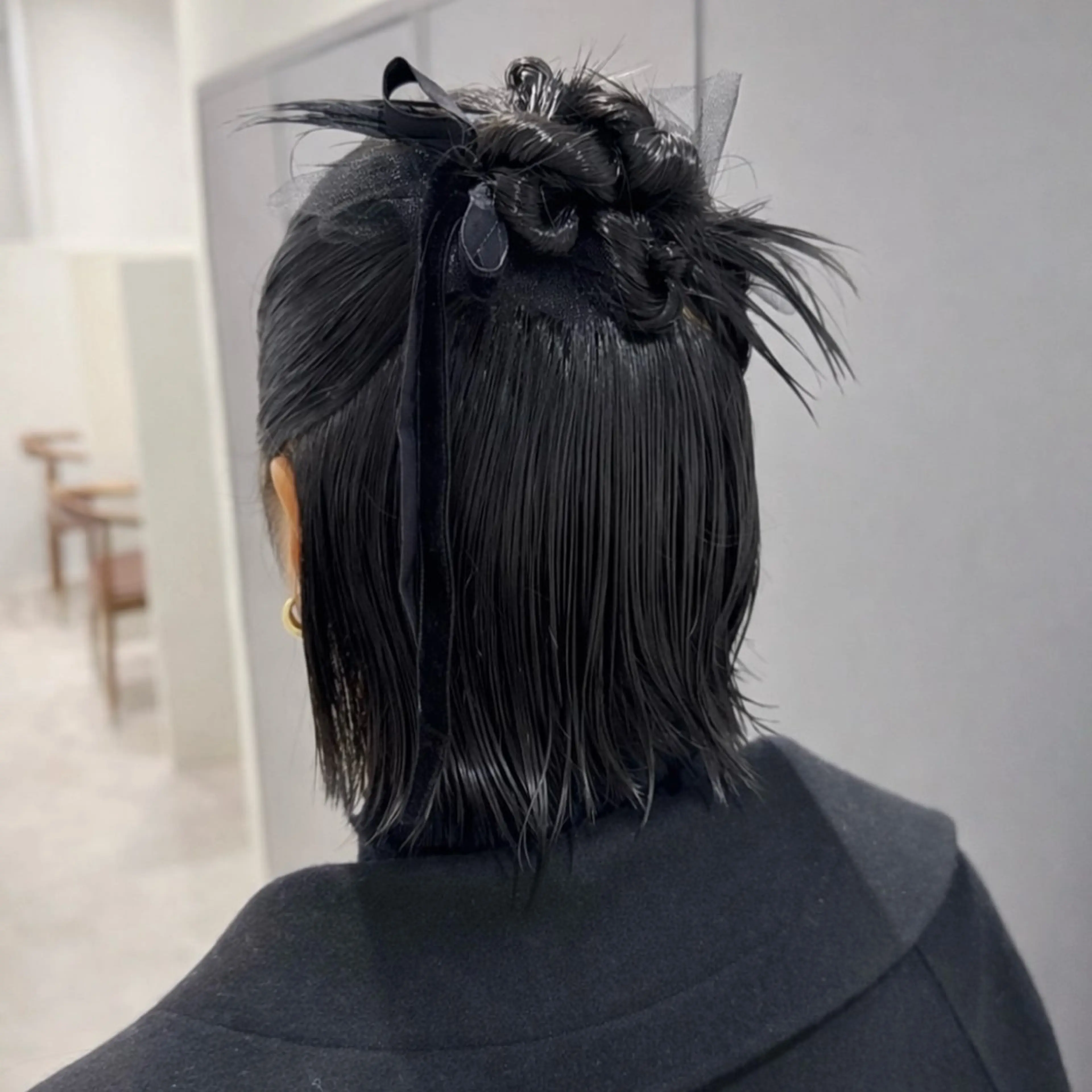 ショート ヘアアレンジ ヘアセット KAWATOKO MISUZUのヘアスタイル