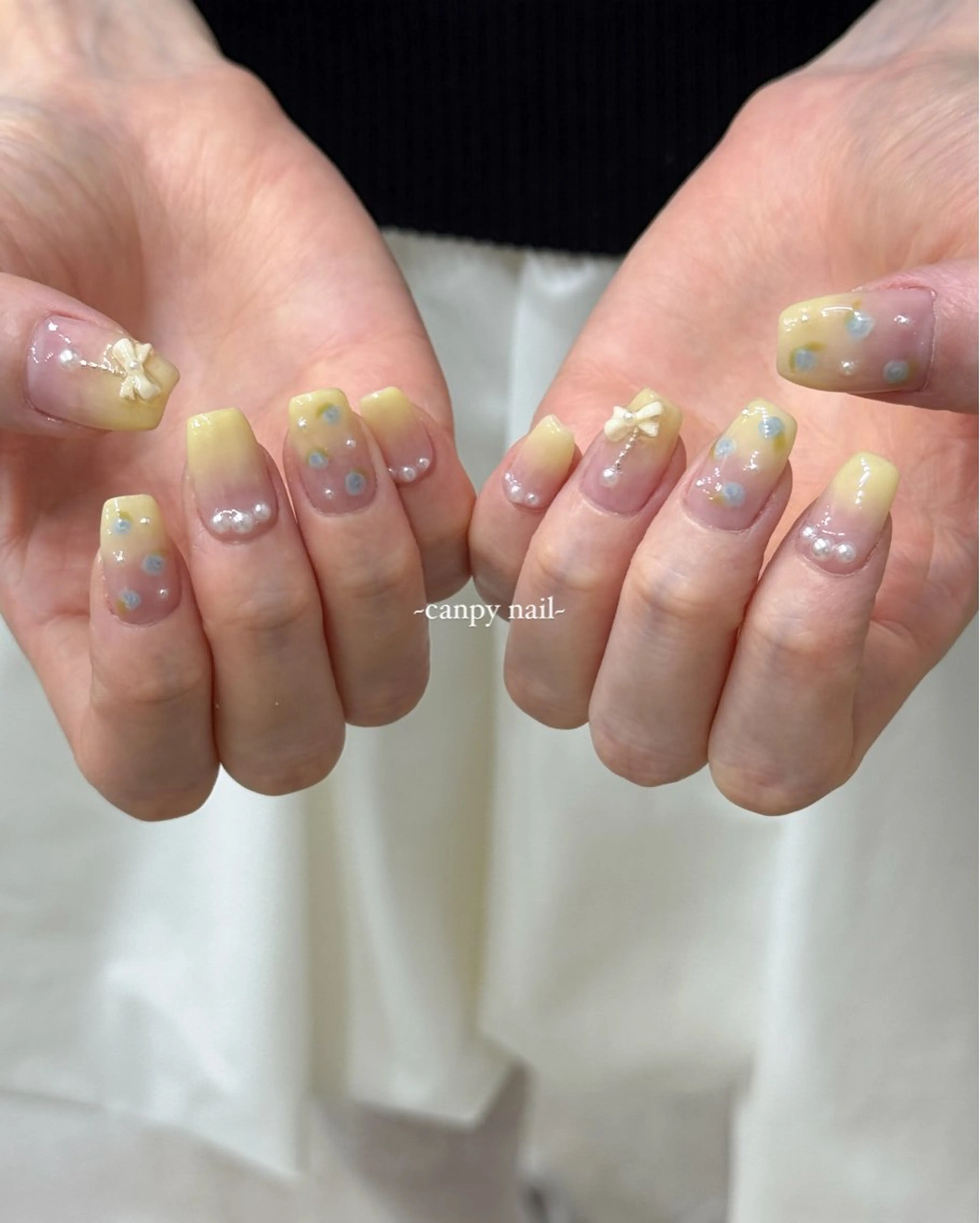 ネイル ハンドネイル 韓国ネイル/ワンホン ネイル🎀表参道3分のネイルデザイン