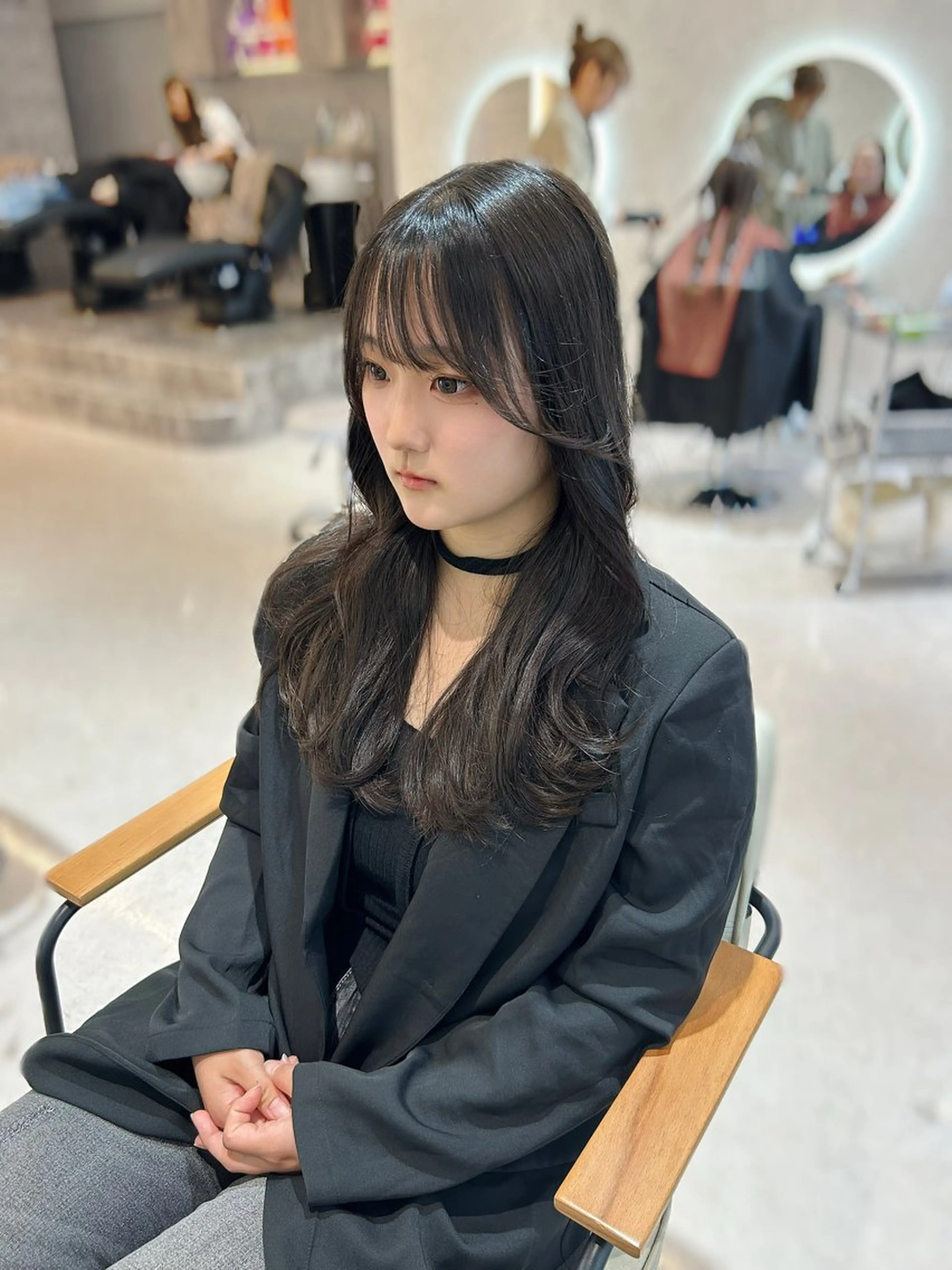 ロング カラー カット ヘアカラー トリートメント 髪質改善支持率 NO.1/韓国風💎のヘアスタイル