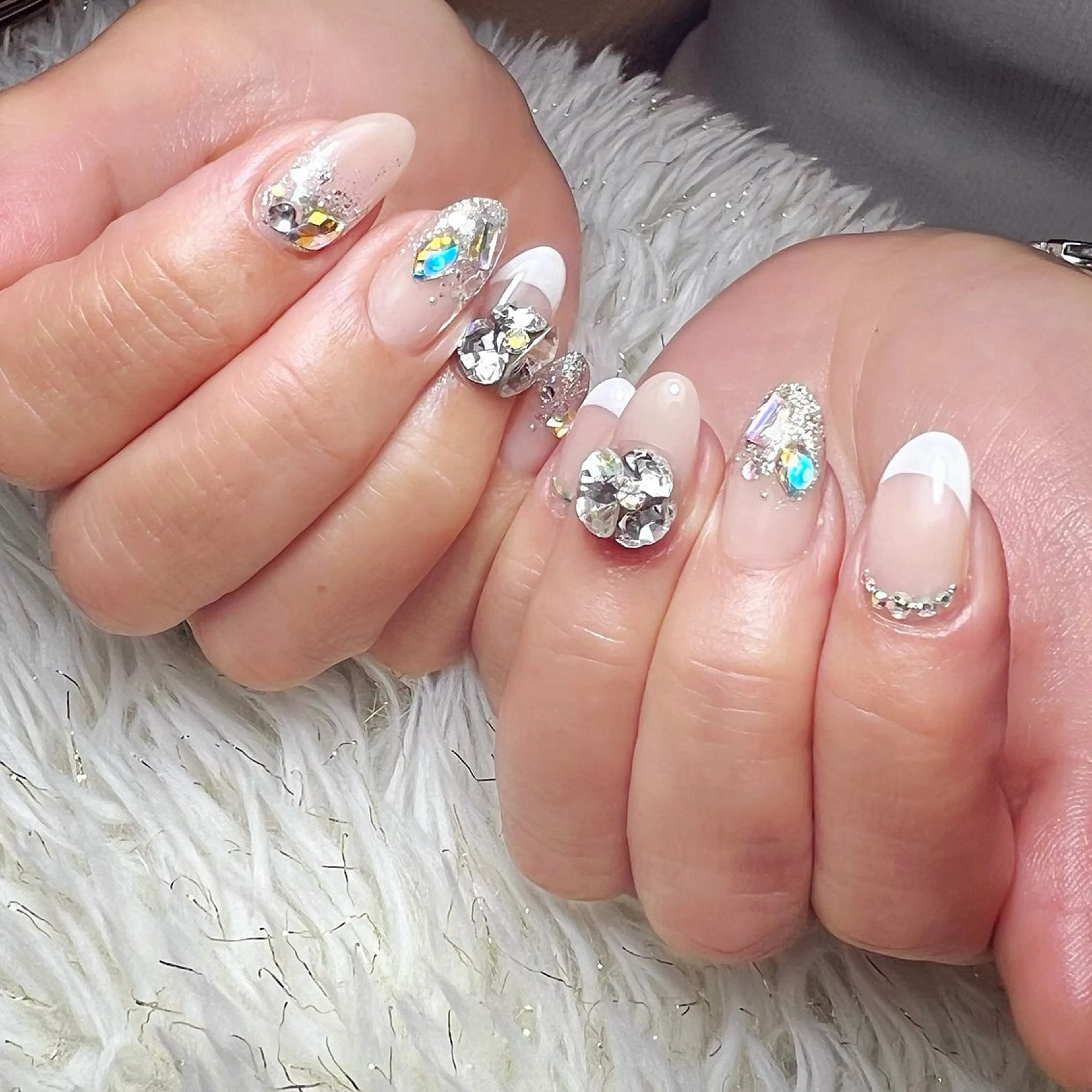 ネイル 韓国ネイル ワンホンネイル ハンドネイル Bijou8 nailのネイルデザイン