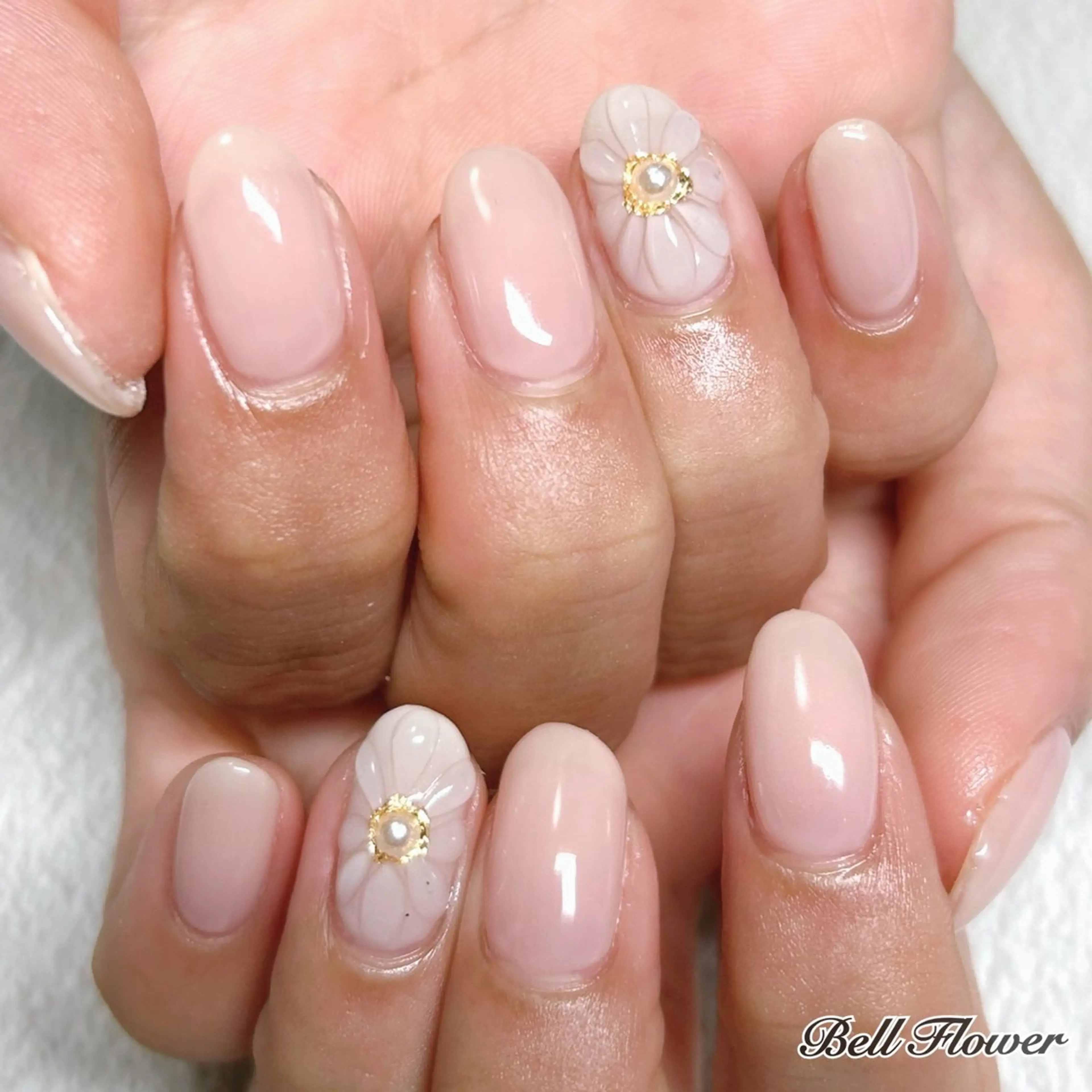 ネイル ハンドネイル Bell Flowerのネイルデザイン