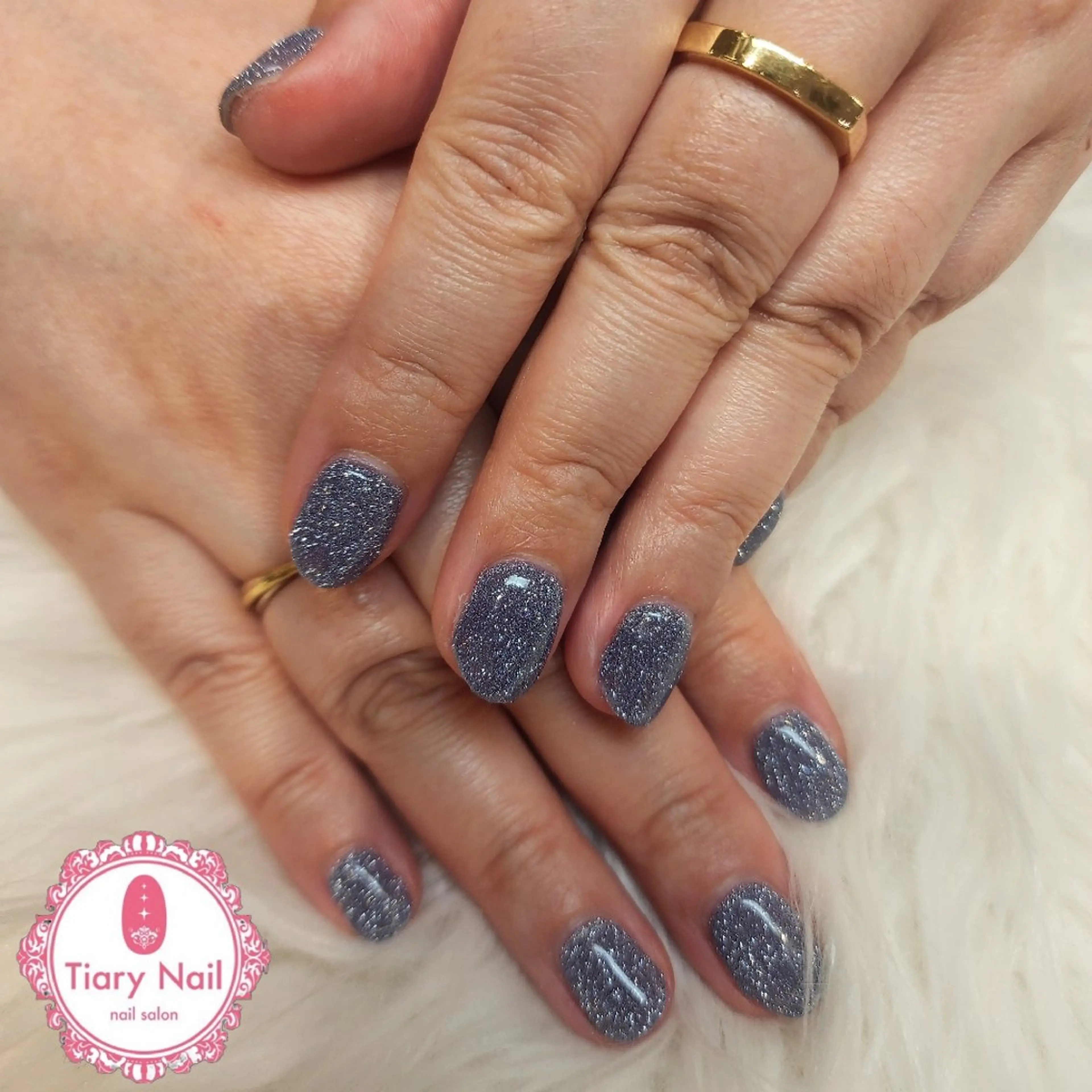 ネイル 💙🤍Tiary M🤍💙のネイルデザイン