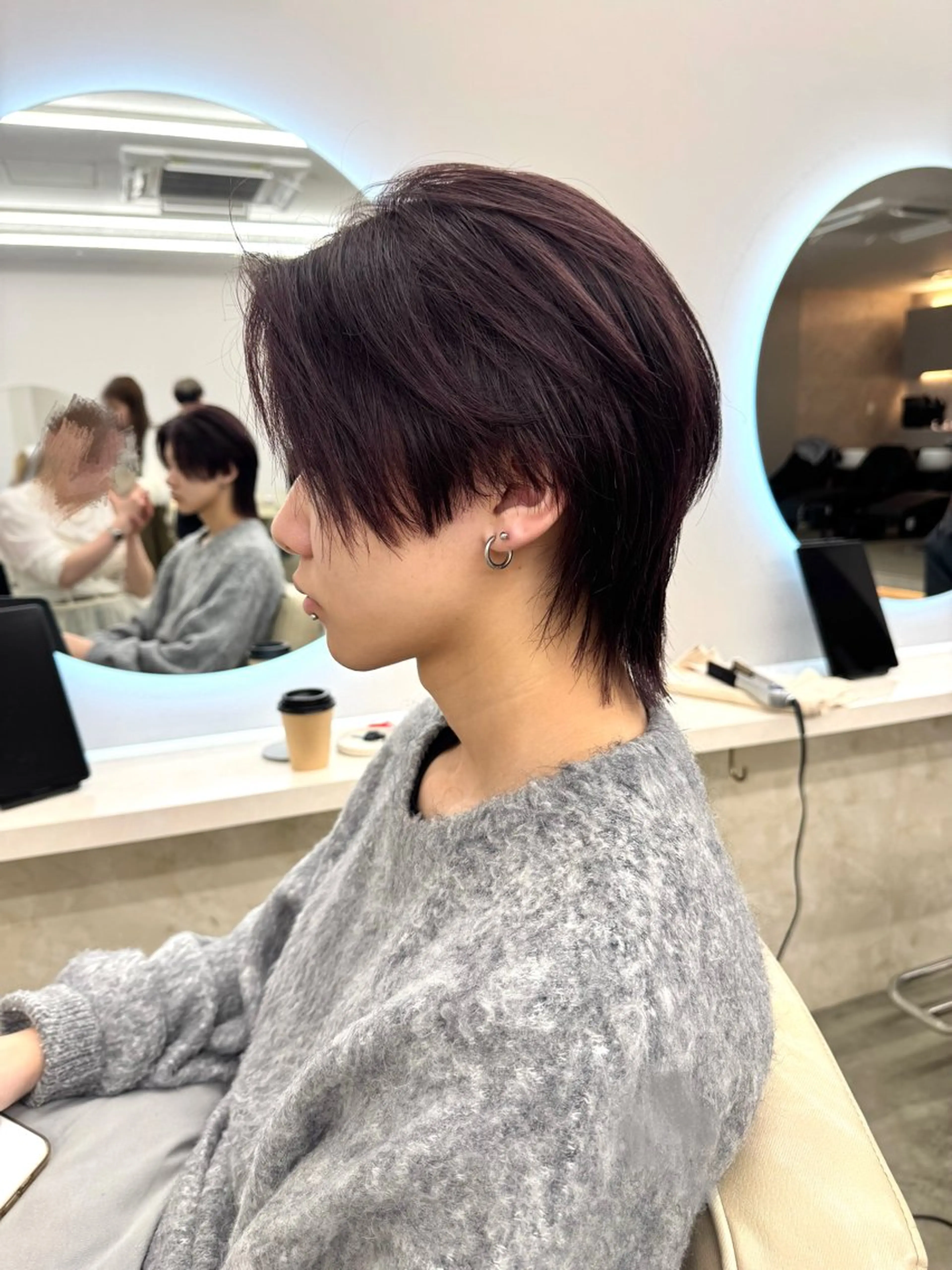 ショート メンズ メンズウルフカット ウルフカット カット ボブ美容師💛 AYUMIのヘアスタイル