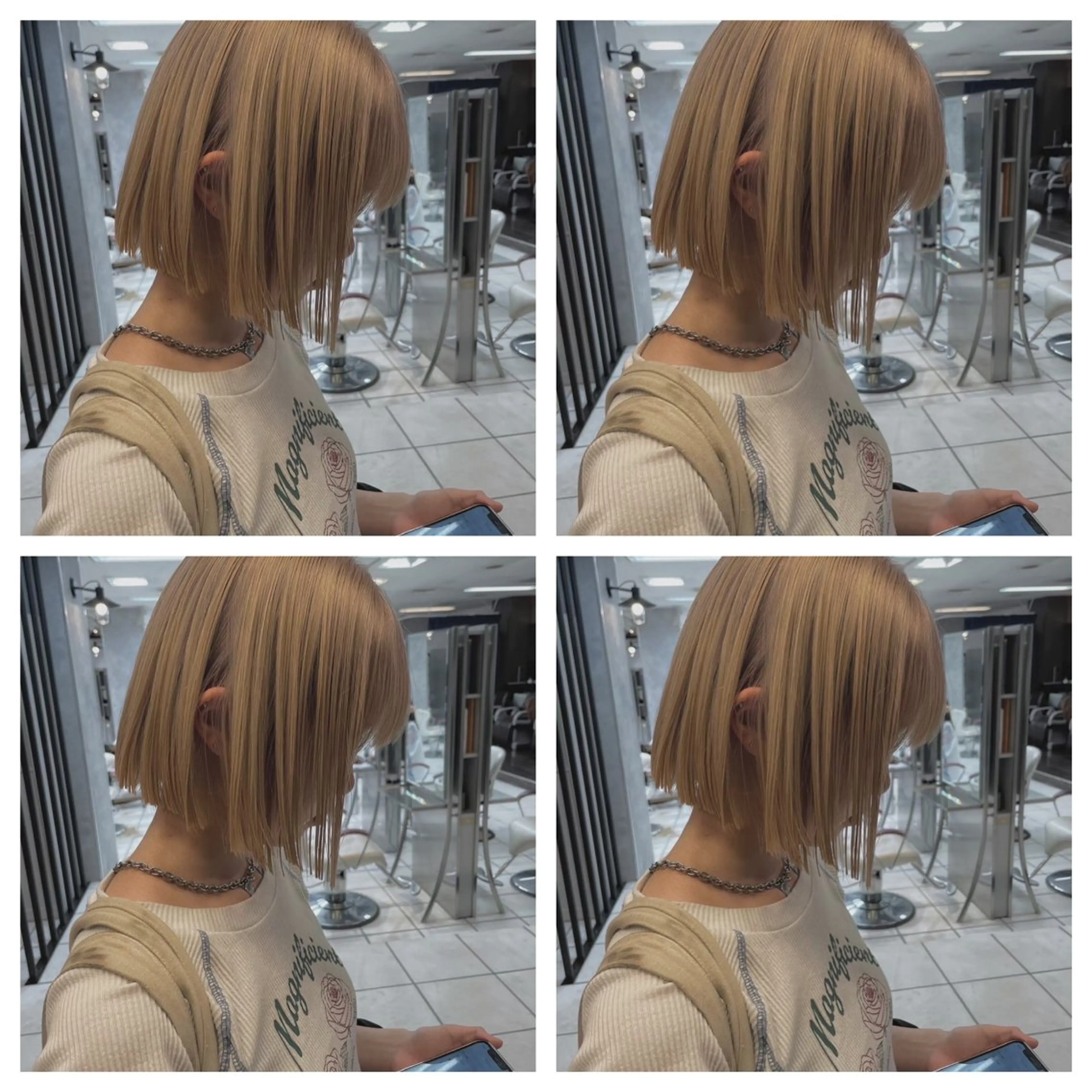 (ダメージ最小限！)ケアブリーチ込みダブルカラー➕クリスタルトリートメントの写真