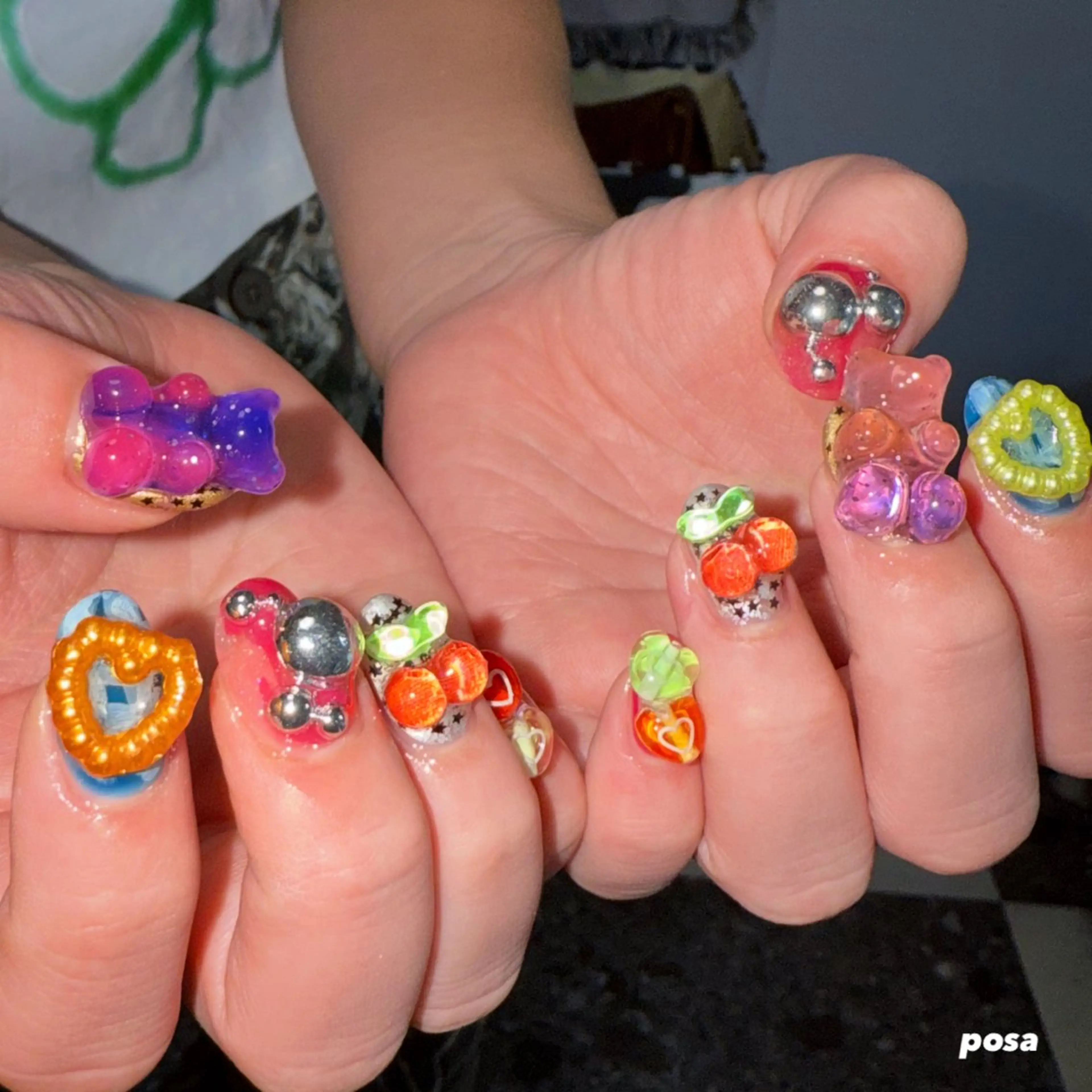 ネイル シンプルネイル ハンドネイル posa nail モエミのネイルデザイン