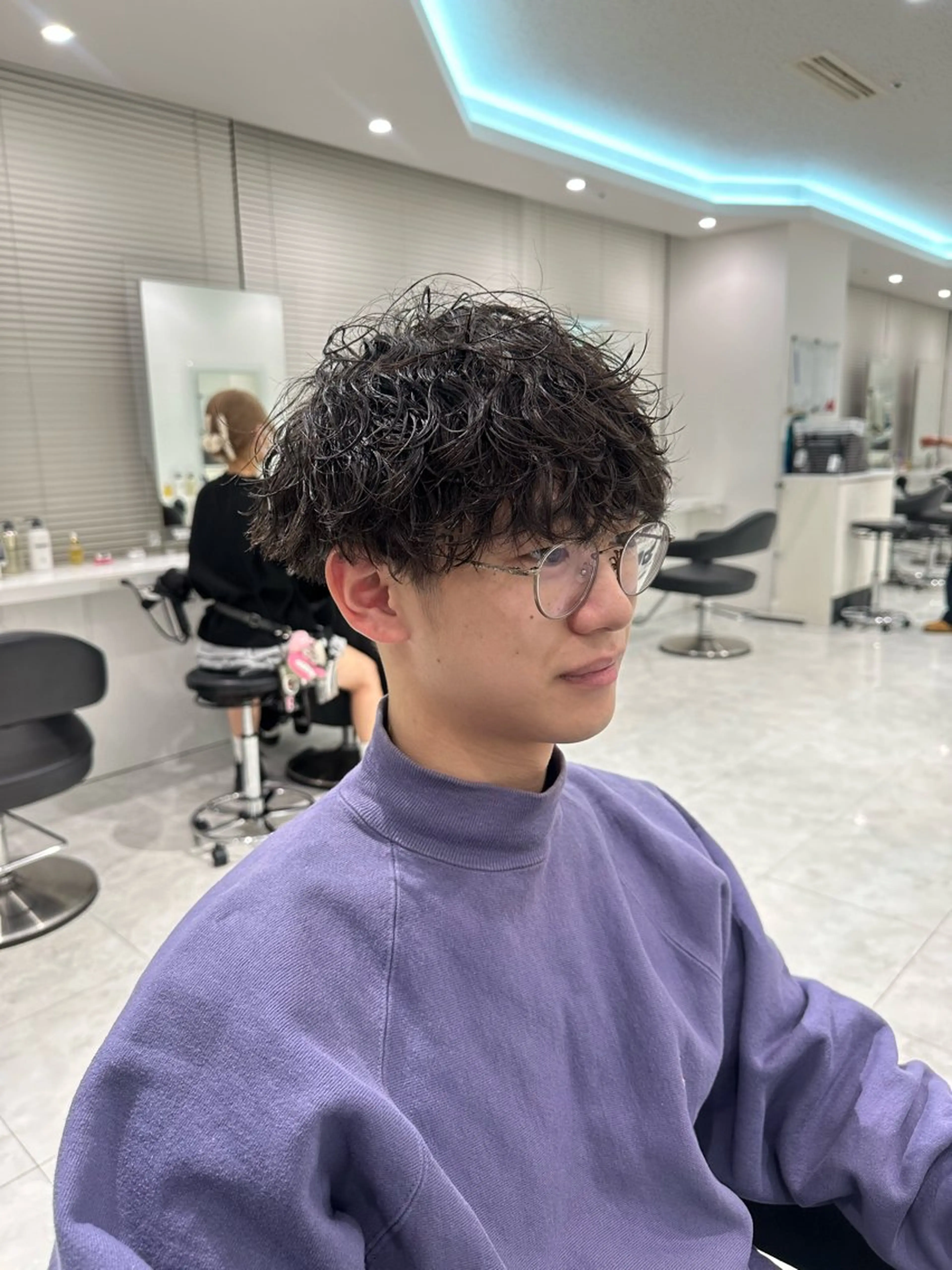 パーマ メンズ カット パーマ 🐺韓国風メンズ特化 あさひ🐺のヘアスタイル