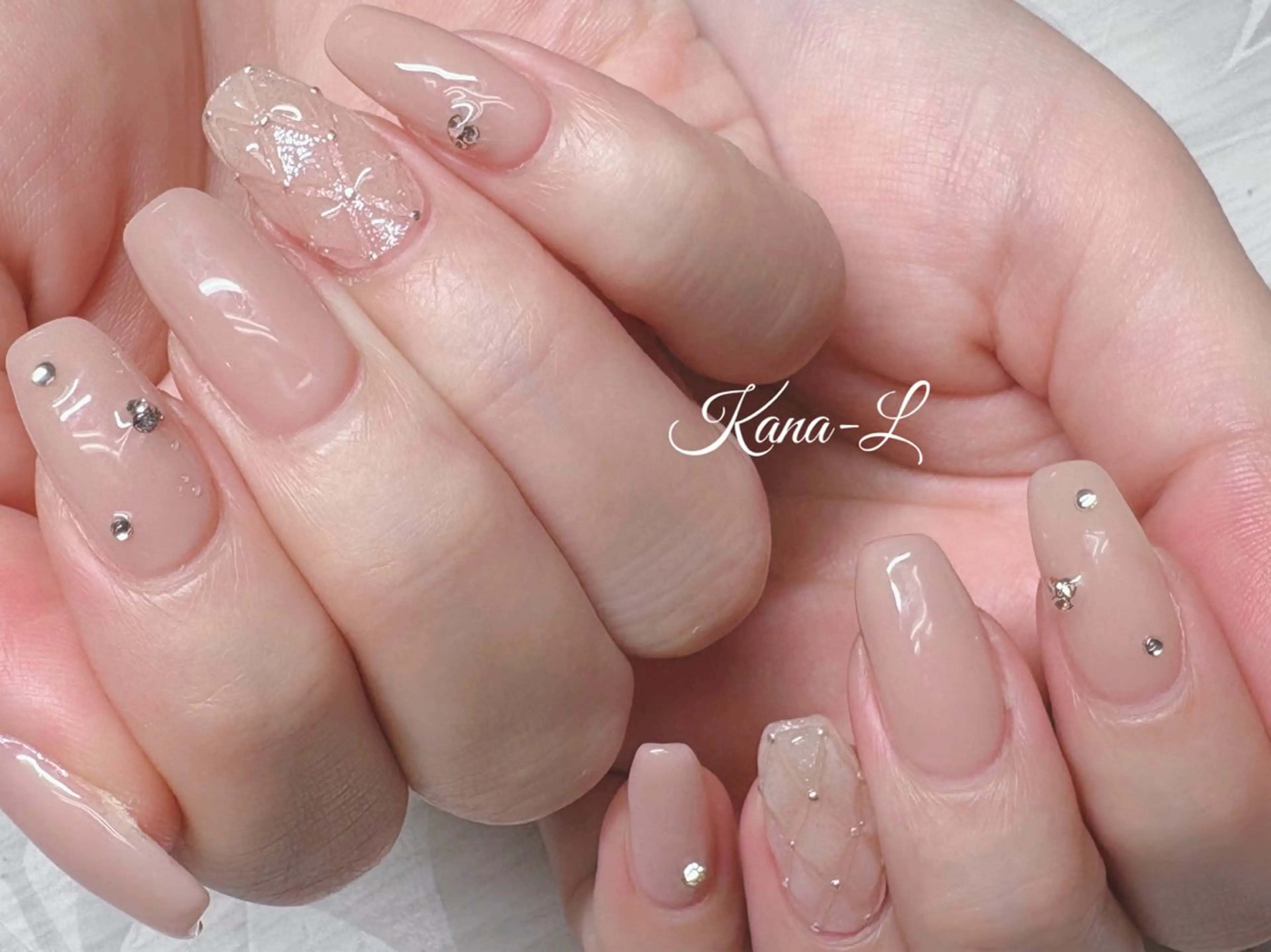 ネイル ジェルネイル 韓国ネイル パラジェル ワンホンネイル 芦辺 香奈のネイルデザイン