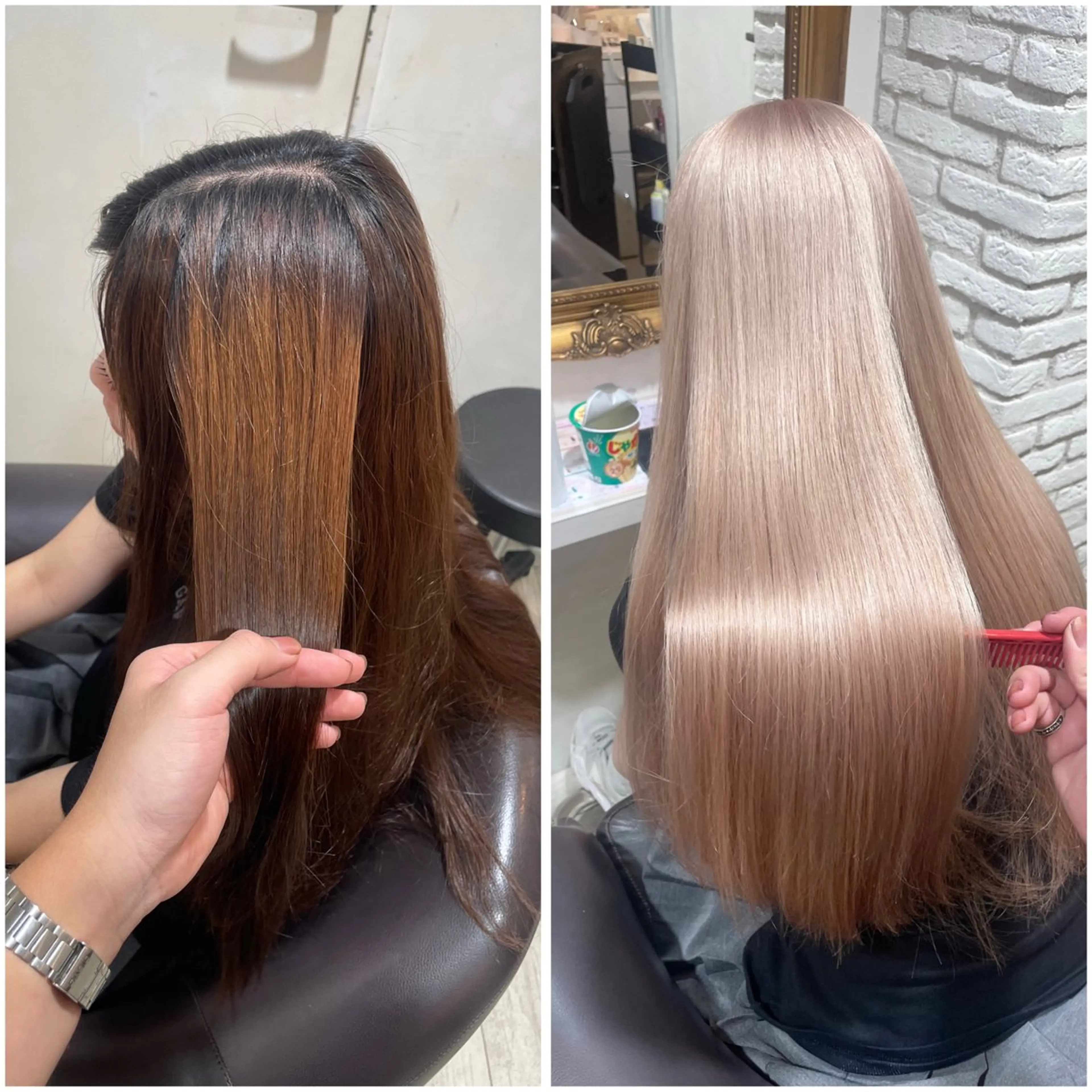 ミディアム カラー 暖色/艶髪/ 透明感カラー/なおとのヘアスタイル