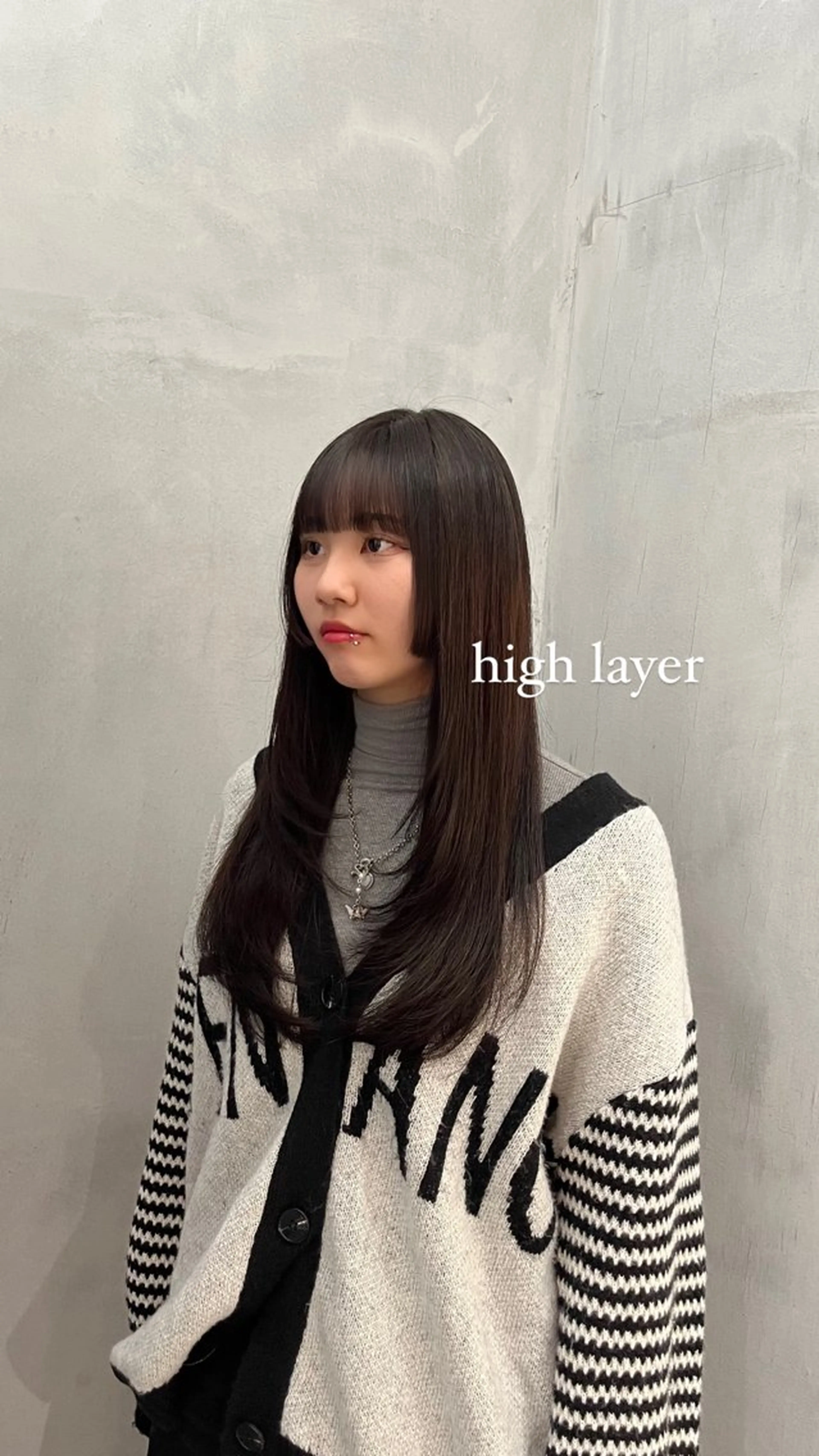 ロング ハイレイヤー 姫カット レイヤーカット 𝙆𝙖𝙞🎀🩶 レイヤー/縮毛矯正のヘアスタイル