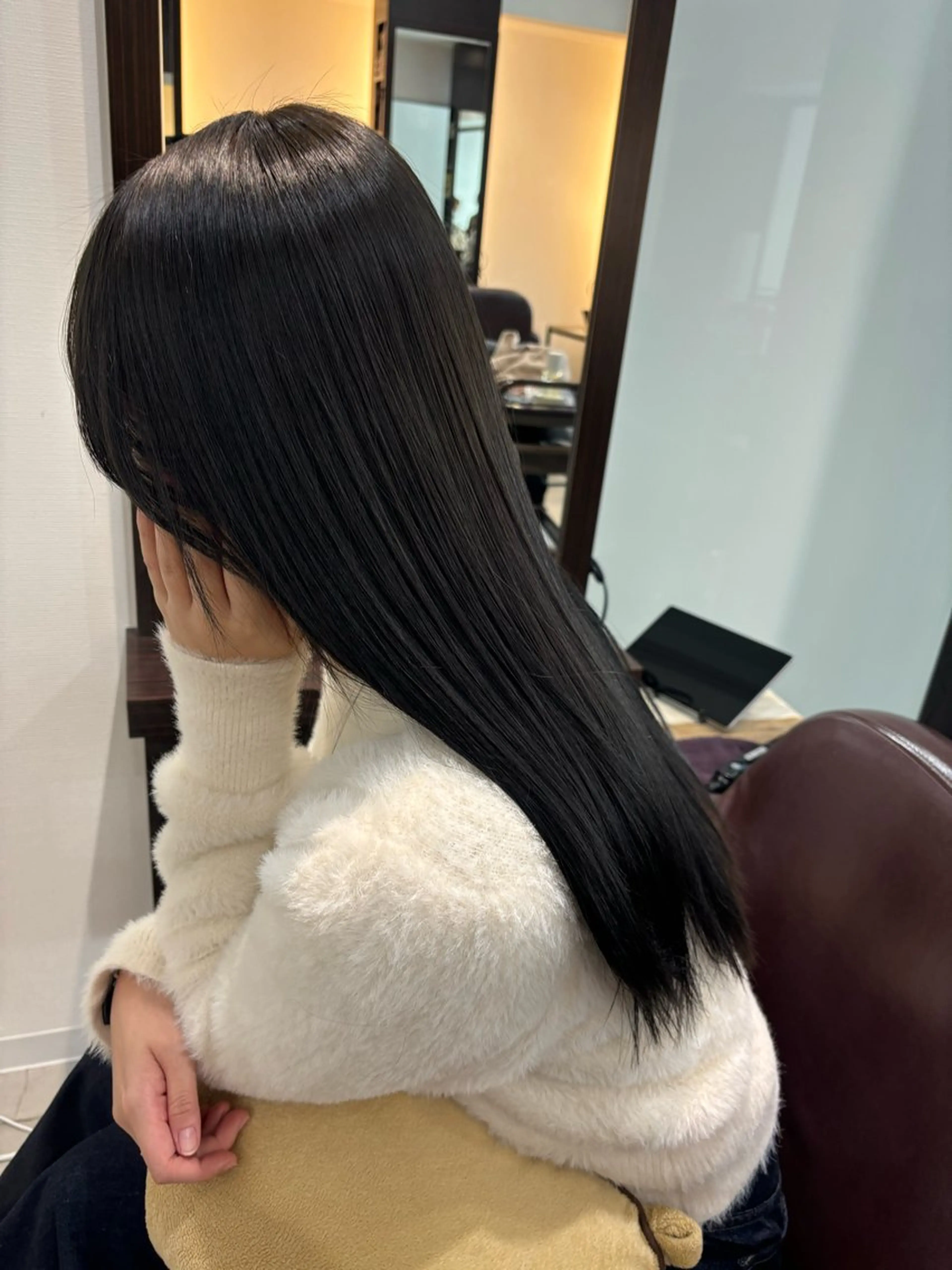 🦋【ブリーチ無し】透明感カラー🦋➕Aujua3ステップトリートメントの写真