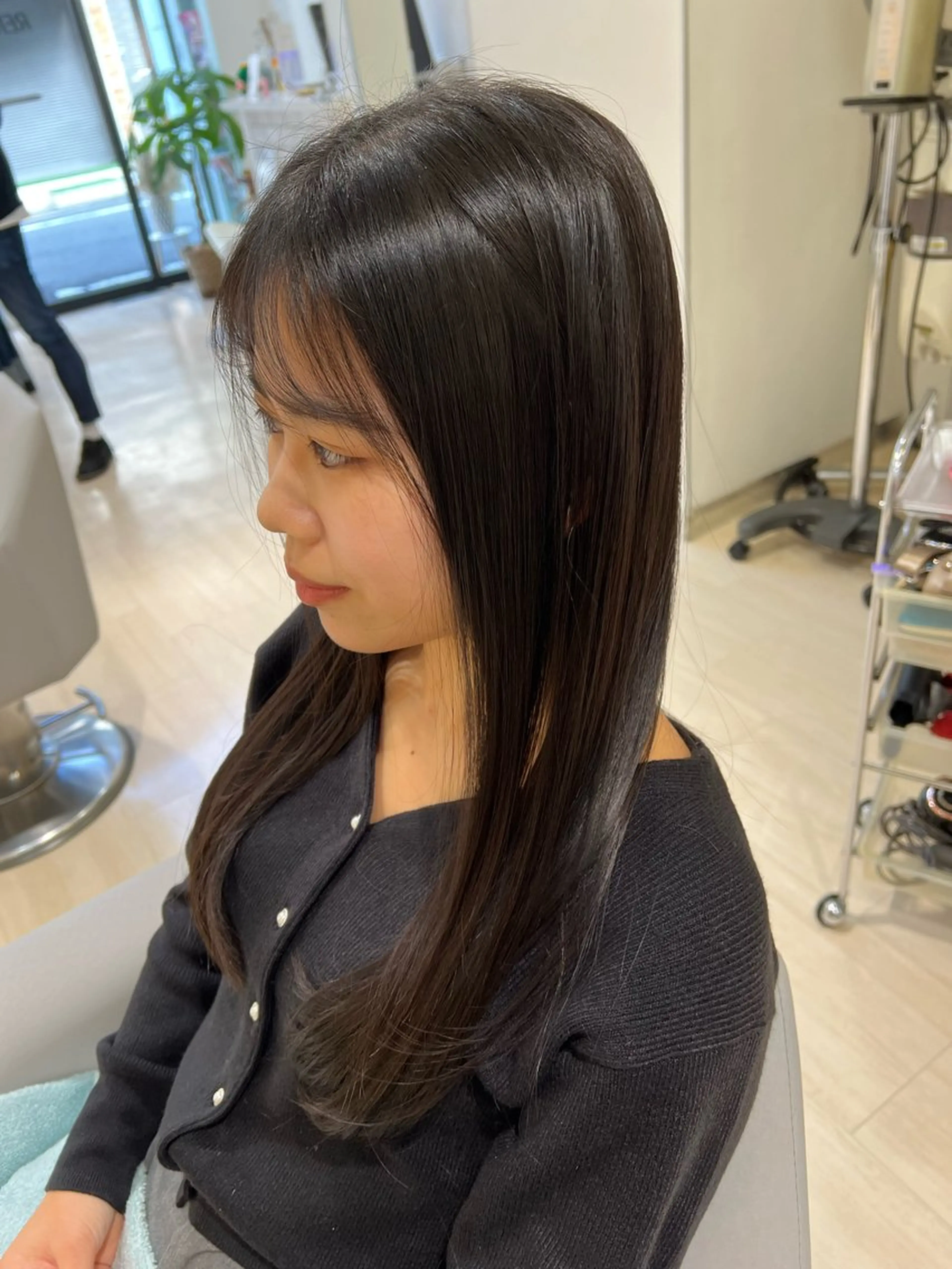 ミディアム カラー パーマ ヘアアレンジ メンズ トリートメント 堀井 凌平のヘアスタイル