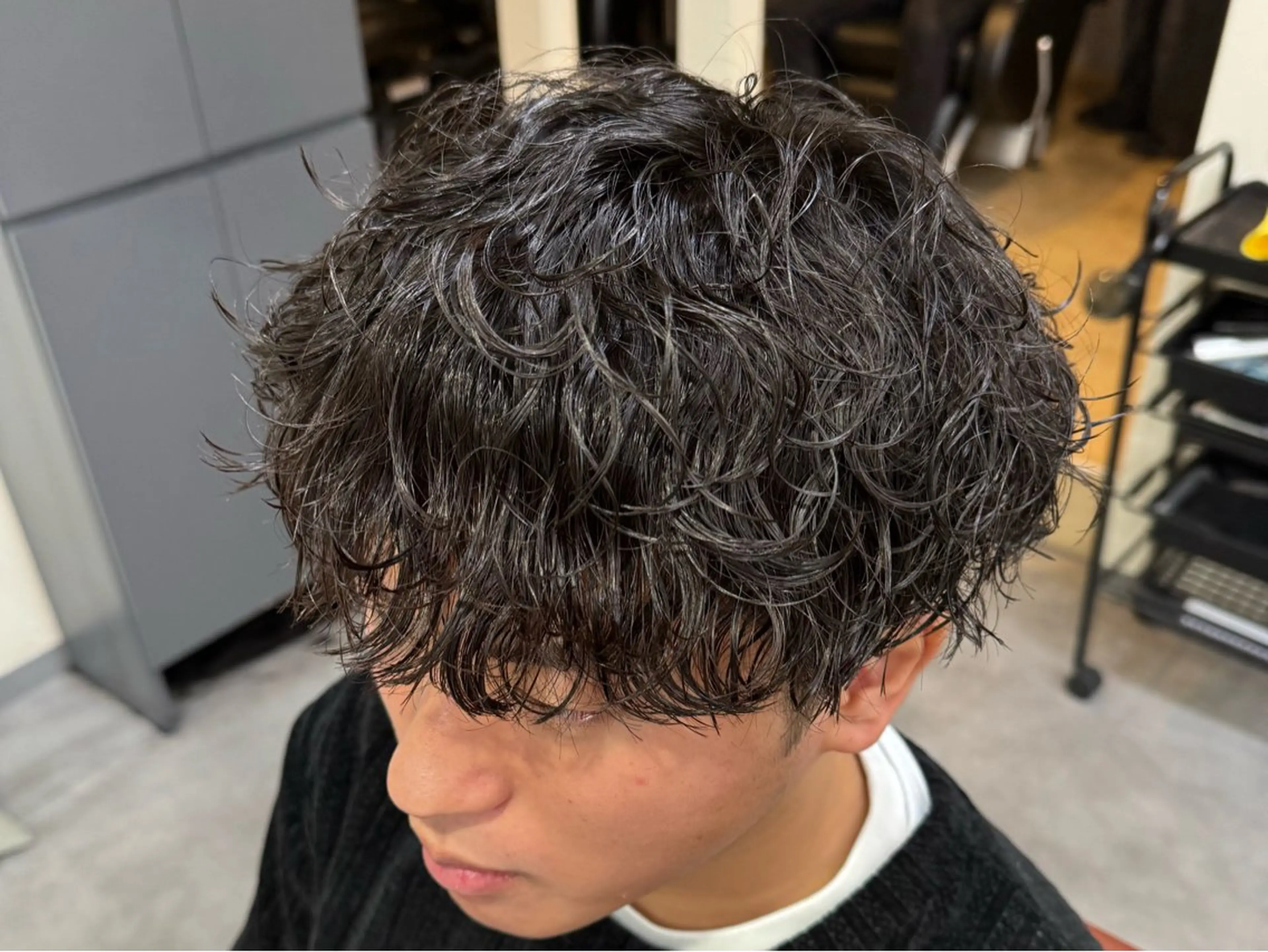 パーマ メンズ カット パーマ パーマ/京都駅 /メンズ/藤井 翔のヘアスタイル