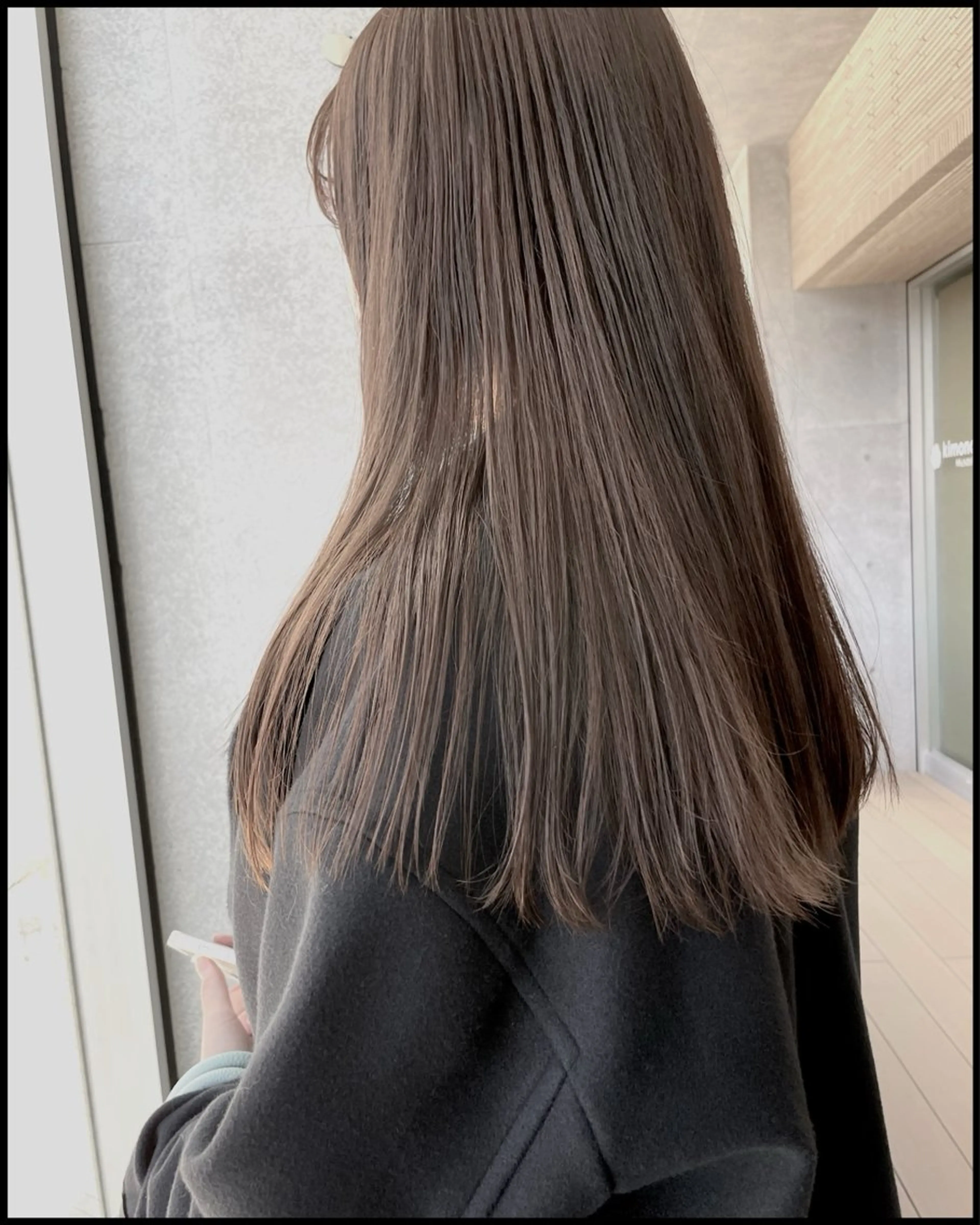ロング カラー ベージュカラー グレージュ トリートメント ケア特化/ オーダー メイド髪質改善｜大橋のヘアスタイル