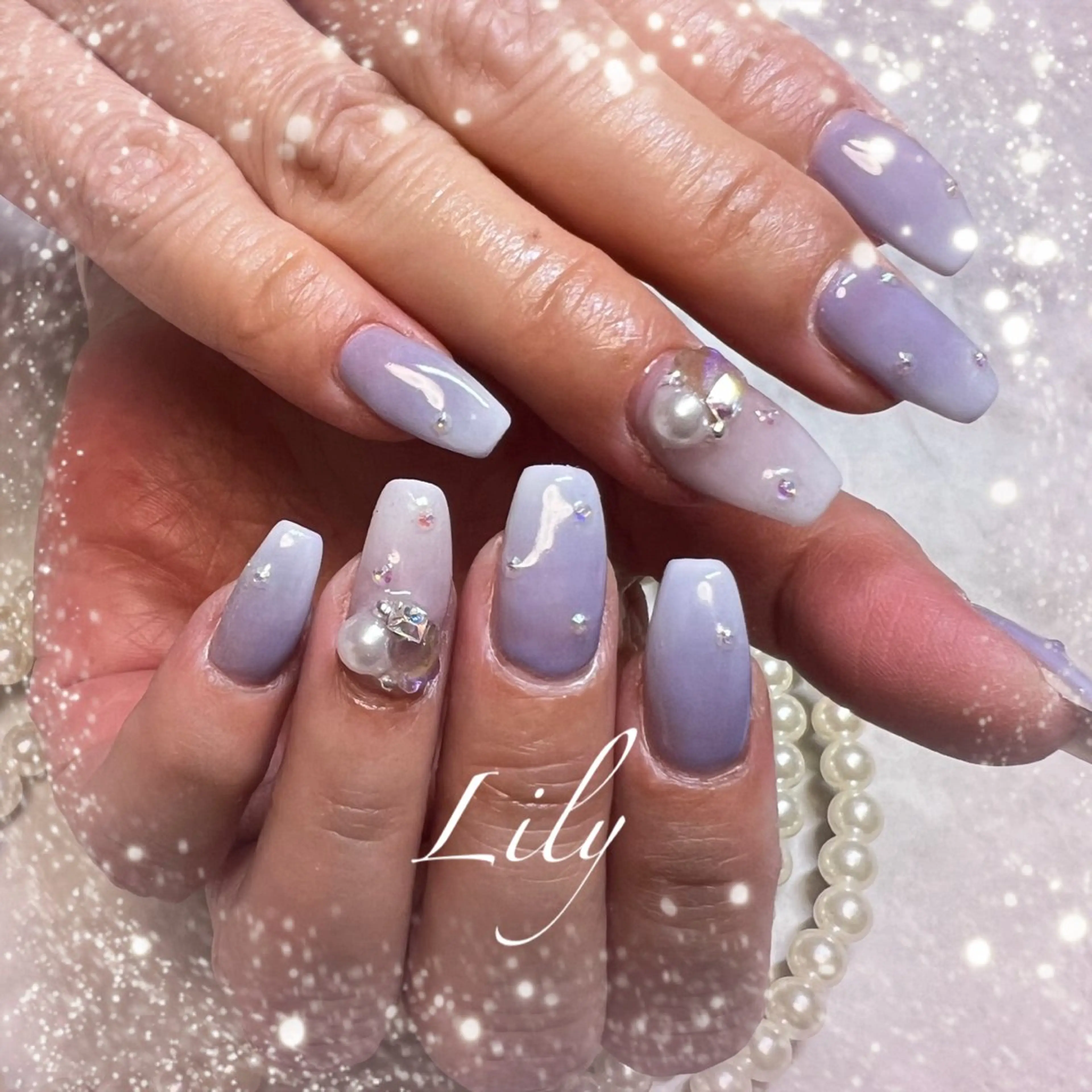 ネイル ハンドネイル Lily*nail 🌻Mii🌻のネイルデザイン