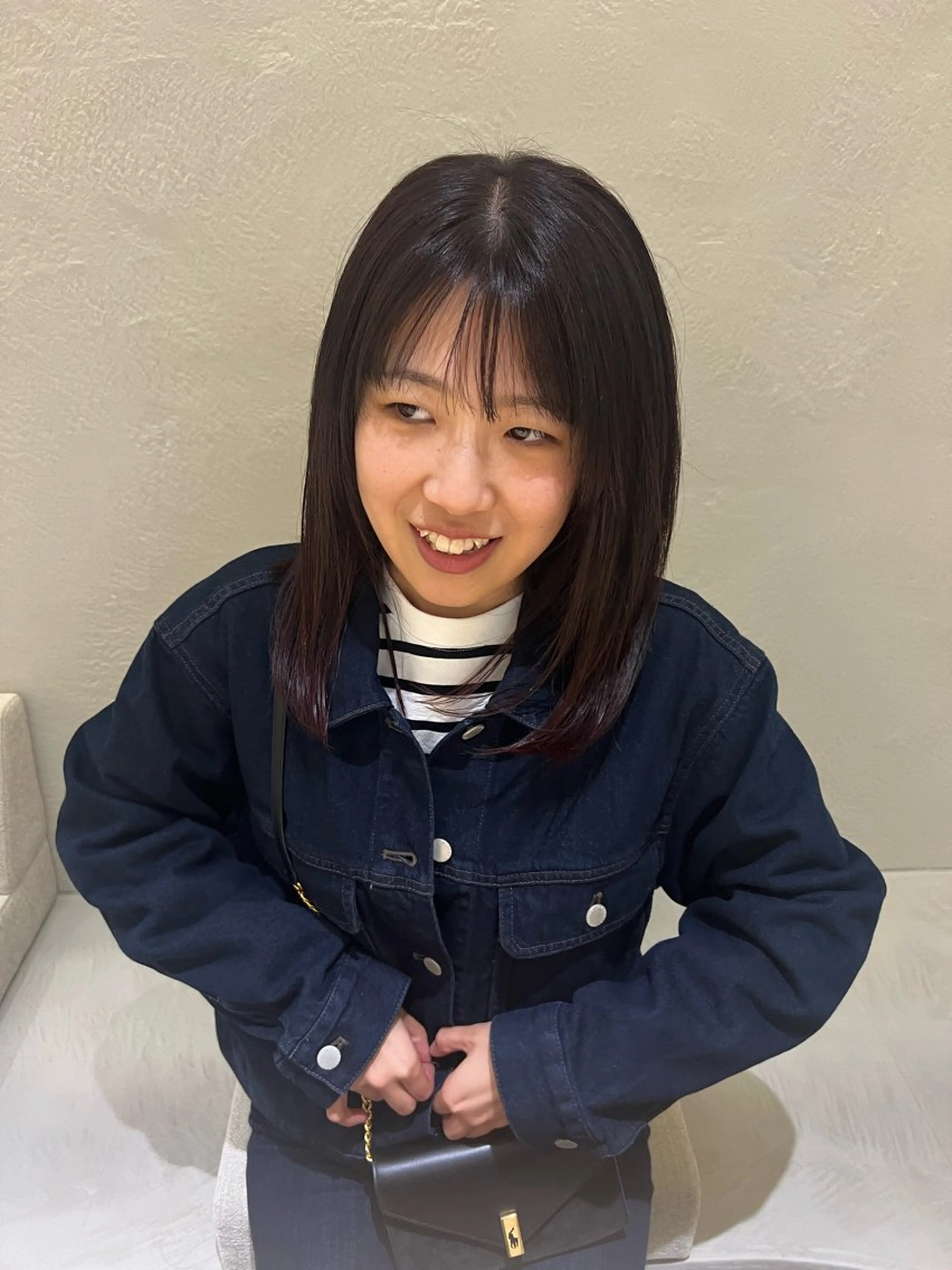 セミロング カラー レッドカラー 森川愛奈 /カットモデル募集中のヘアスタイル