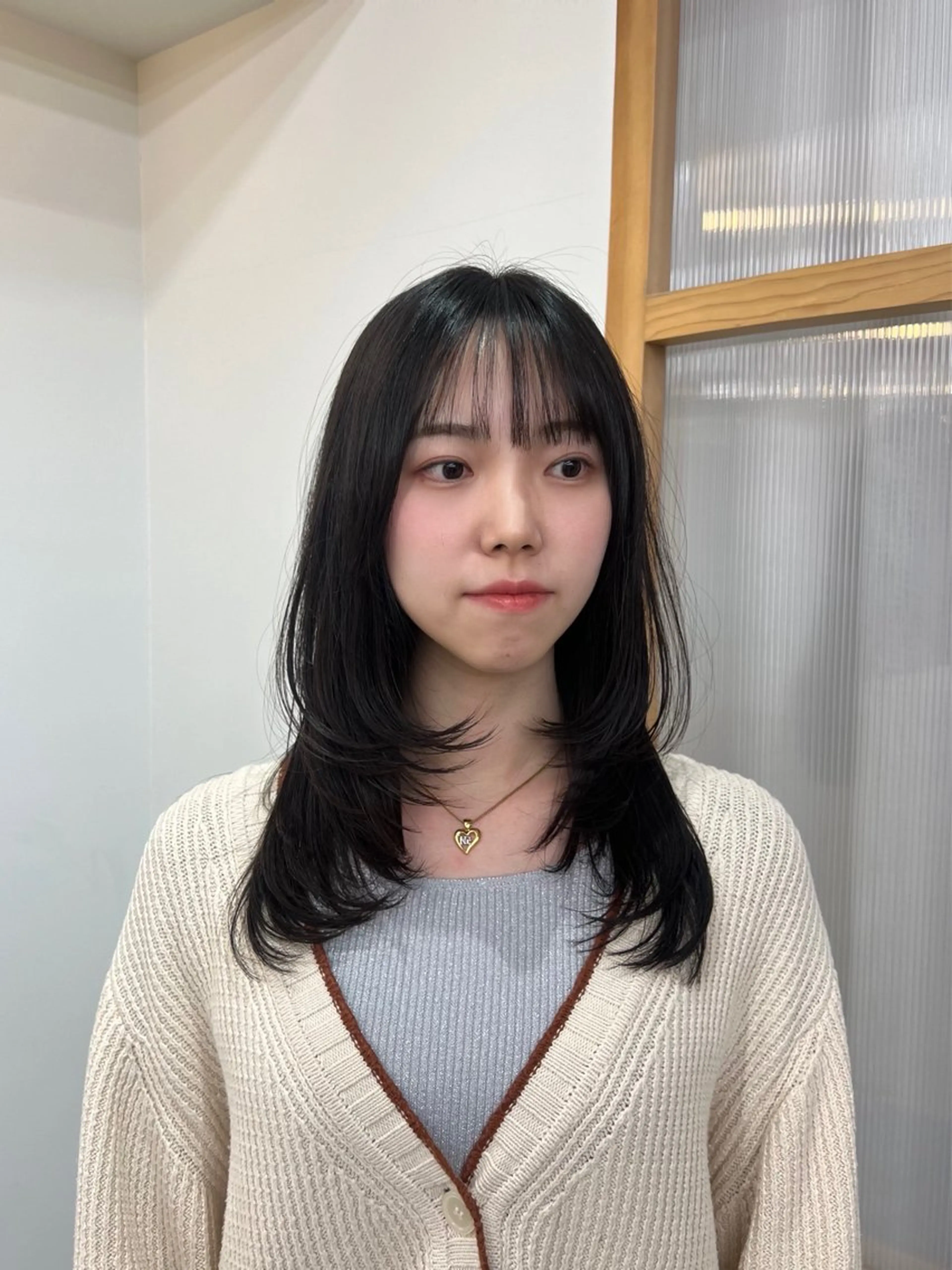 セミロング カット トリートメント 表参道/kozue/ 艶髪/髪質改善のヘアスタイル