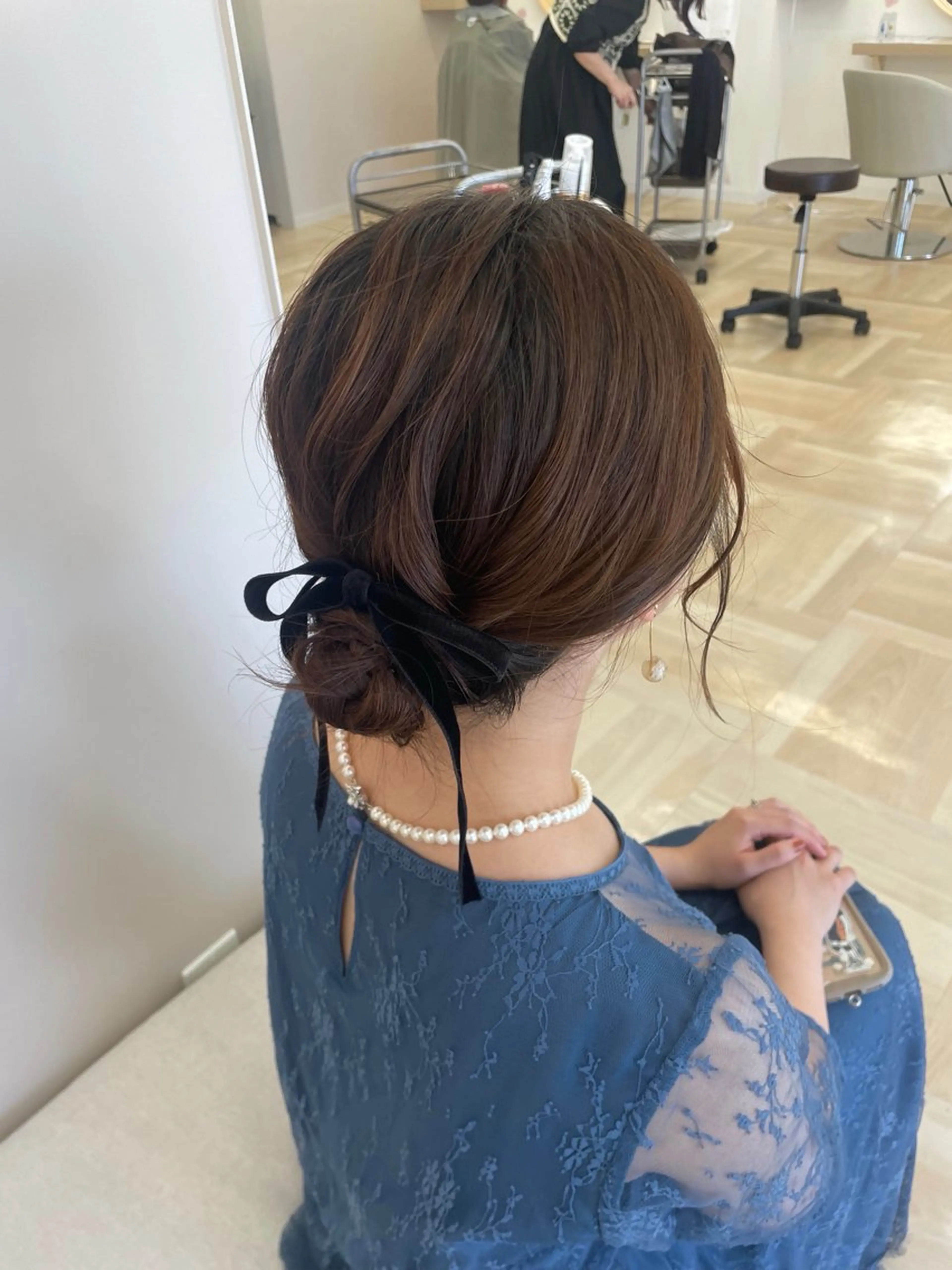 ミディアム 川下 葉音のヘアスタイル