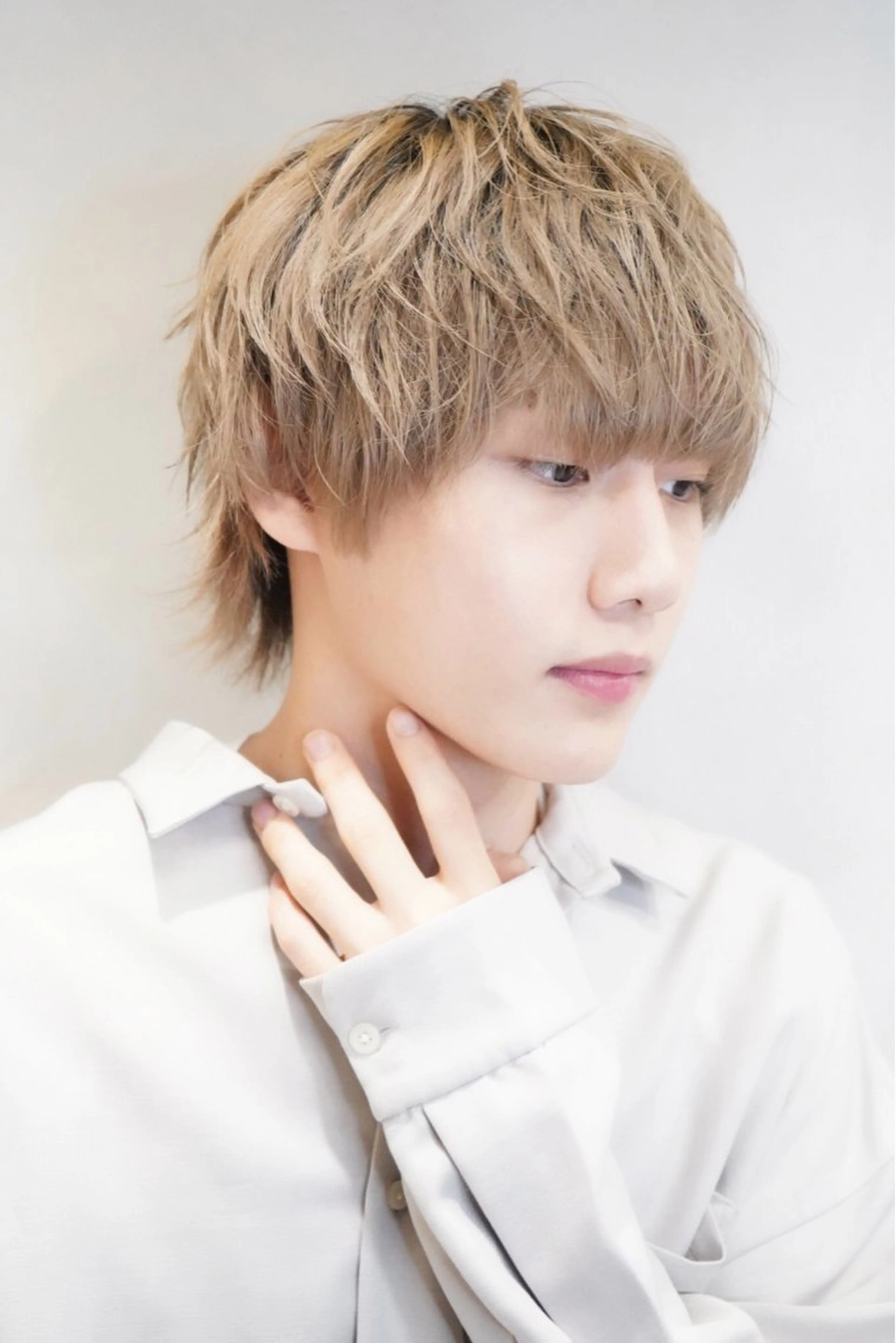 ミディアム カラー メンズ カット ヘアカラー ヘアセット ショートヘア🔥メン ズ特化パーマ/そめやのヘアスタイル