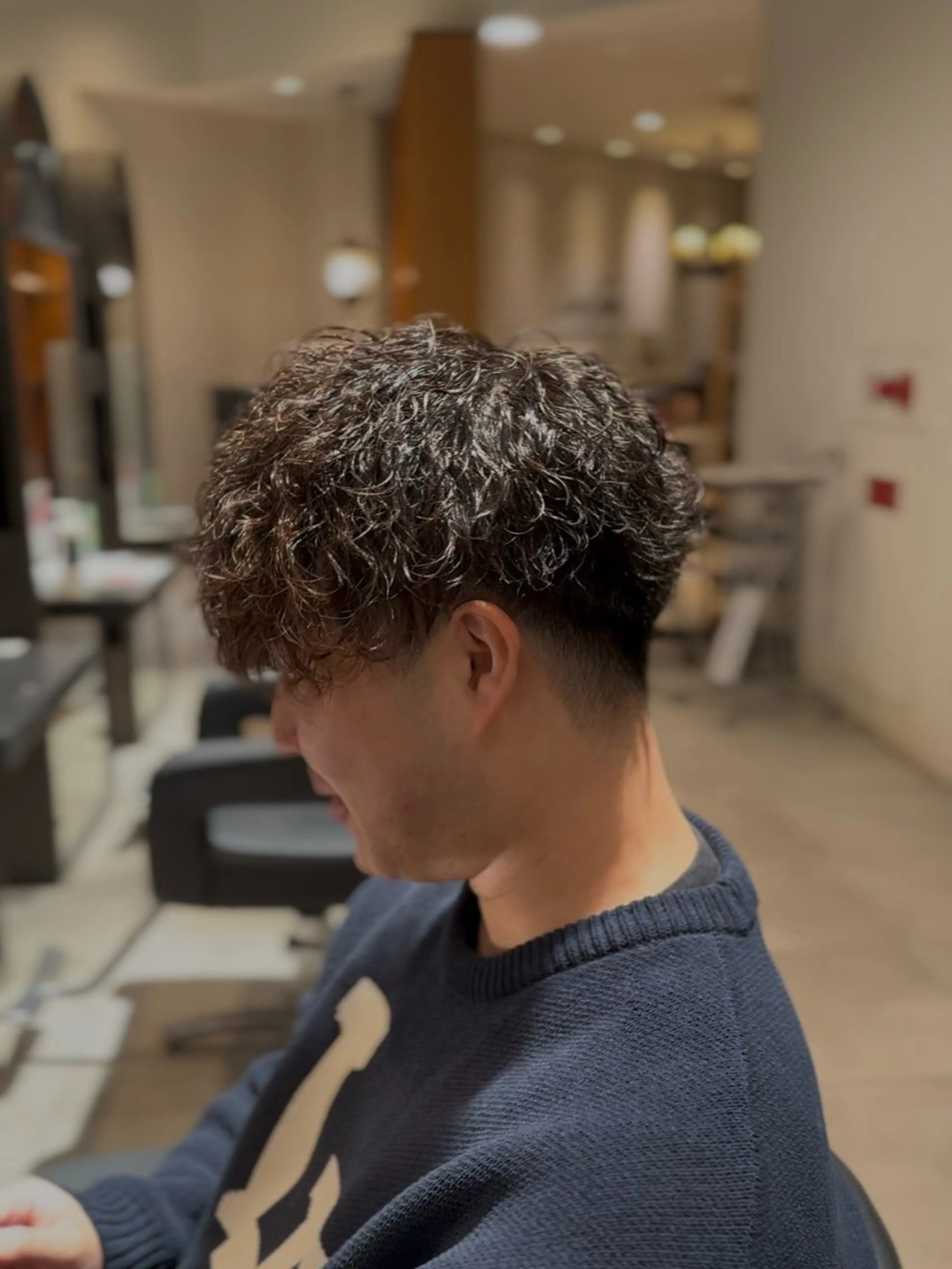 ショート パーマ メンズ カット パーマ トリートメント ヘッドスパ 【tocca茨木】 MOMOKAのヘアスタイル