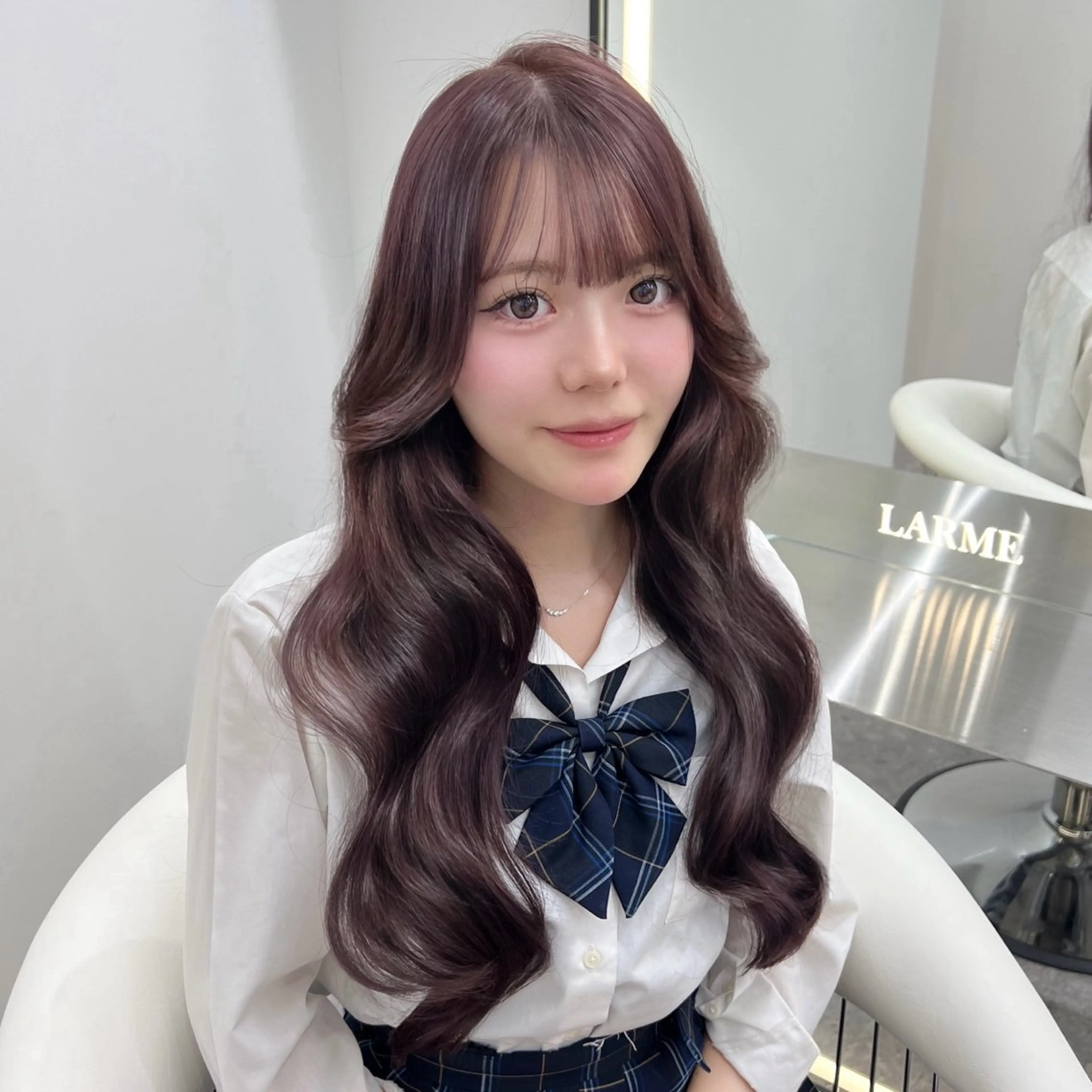 ロング ヘアカラー うる艶カラー×韓国 ヘア/Yumi🎀のヘアスタイル