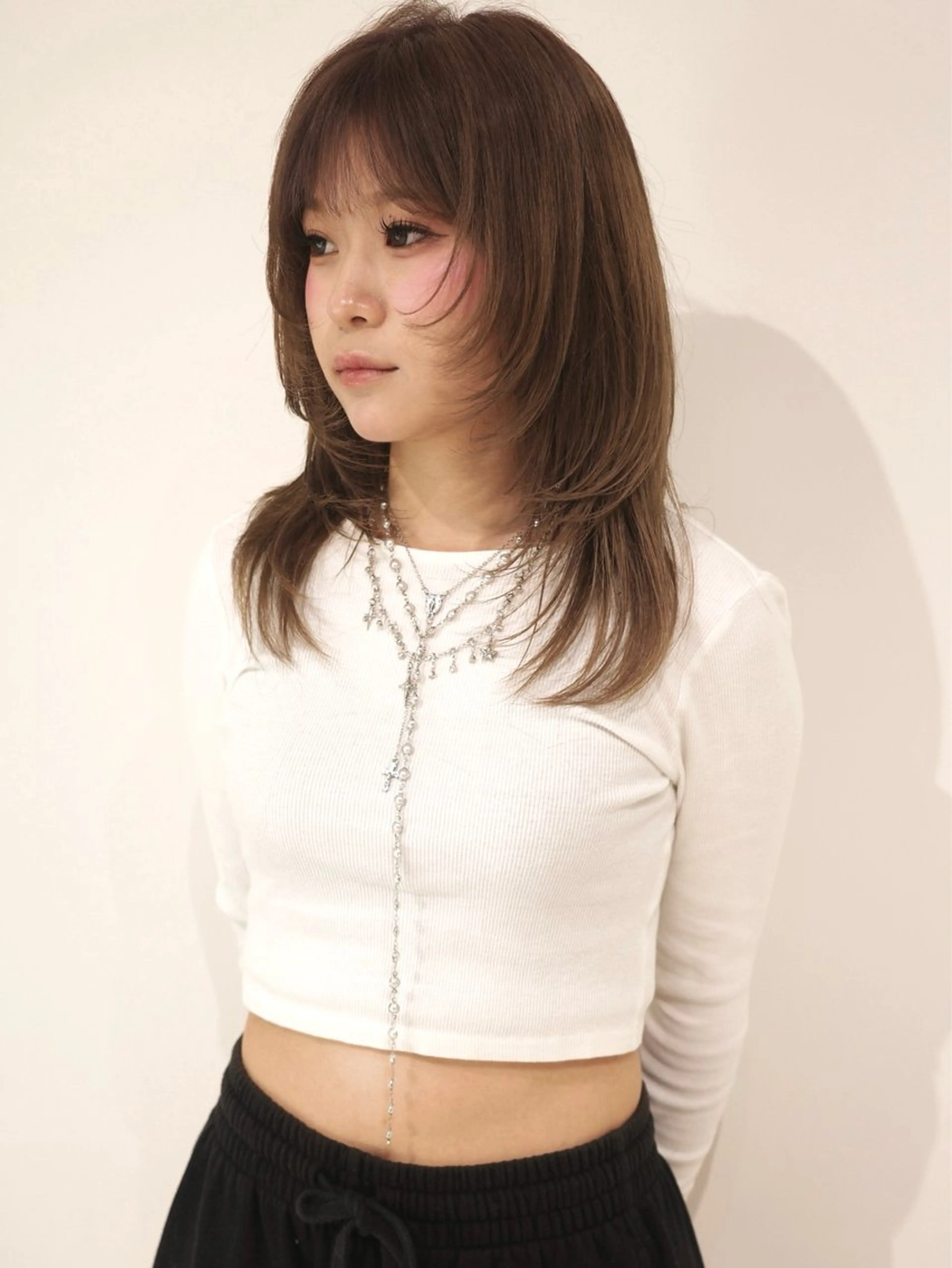 ロング カラー ヘアカラー トリートメント (𝐡)𝐰𝐢𝐦 𝐲𝐮𝐧𝐚のヘアスタイル