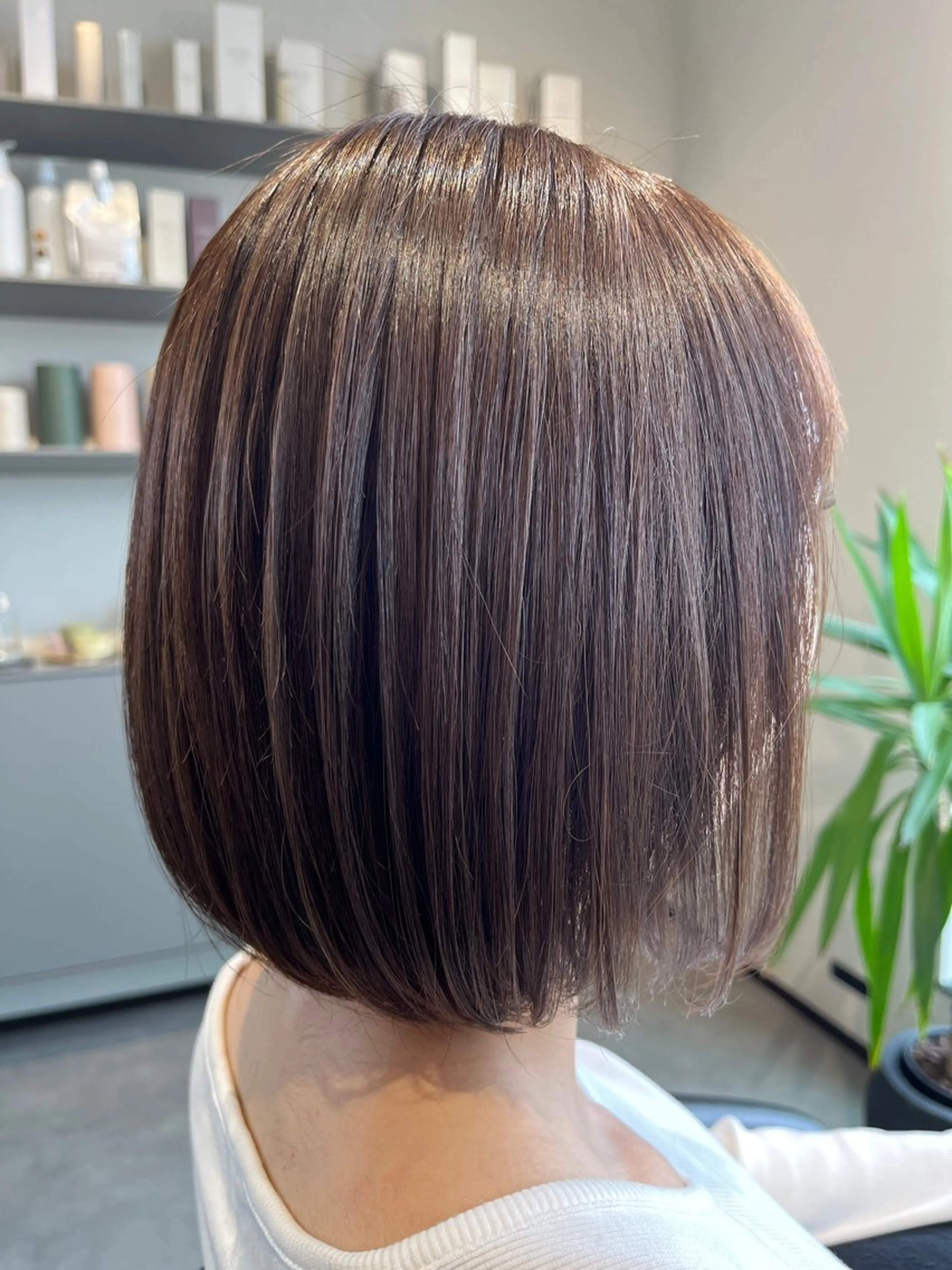 ミディアム カット ヘアカラー 🫧透明感カラー🫧 SHINSEIのヘアスタイル