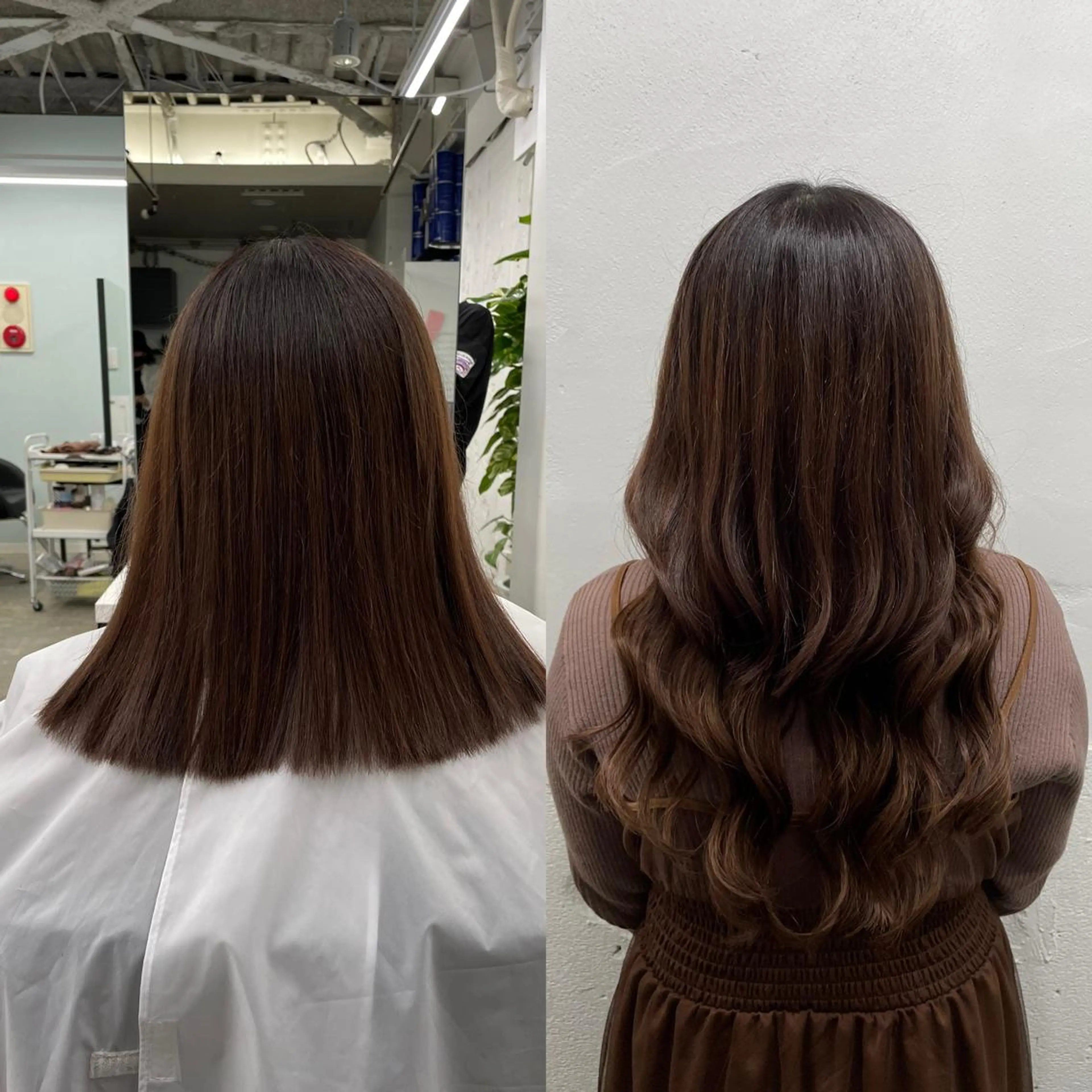 ロング カラー シールエクステ バレイヤージュ ミストバング ダブルカラー  フェイスフレーミング ヘアカラー エクステ 🧡艶髪ちゅるん髪 🫧🧡YUKI❄️のヘアスタイル