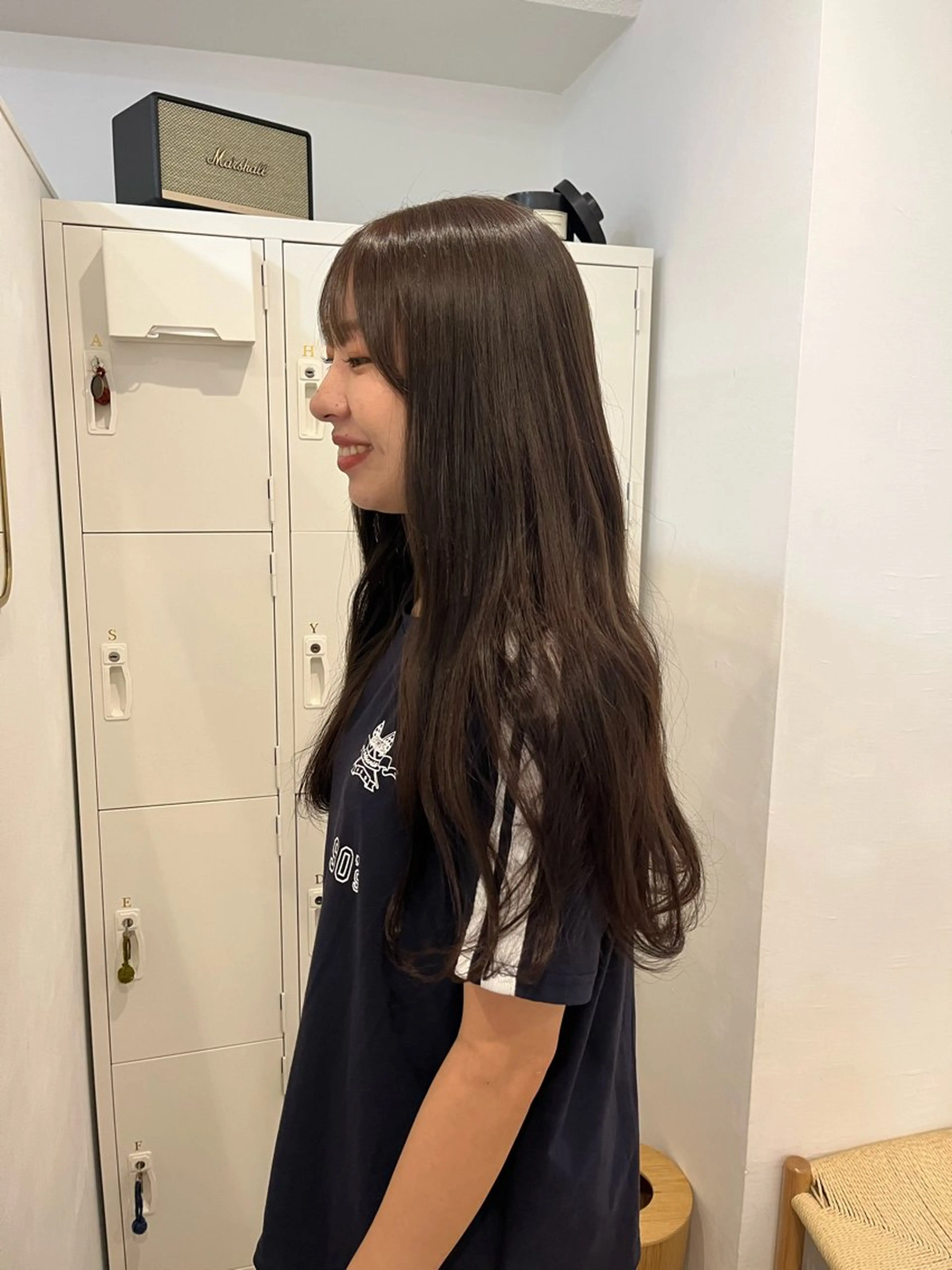 ロング カラー ブリーチ ダブルカラー ブリーチなしカラー ヘアカラー フクシママユ / 柔らかカラーのヘアスタイル