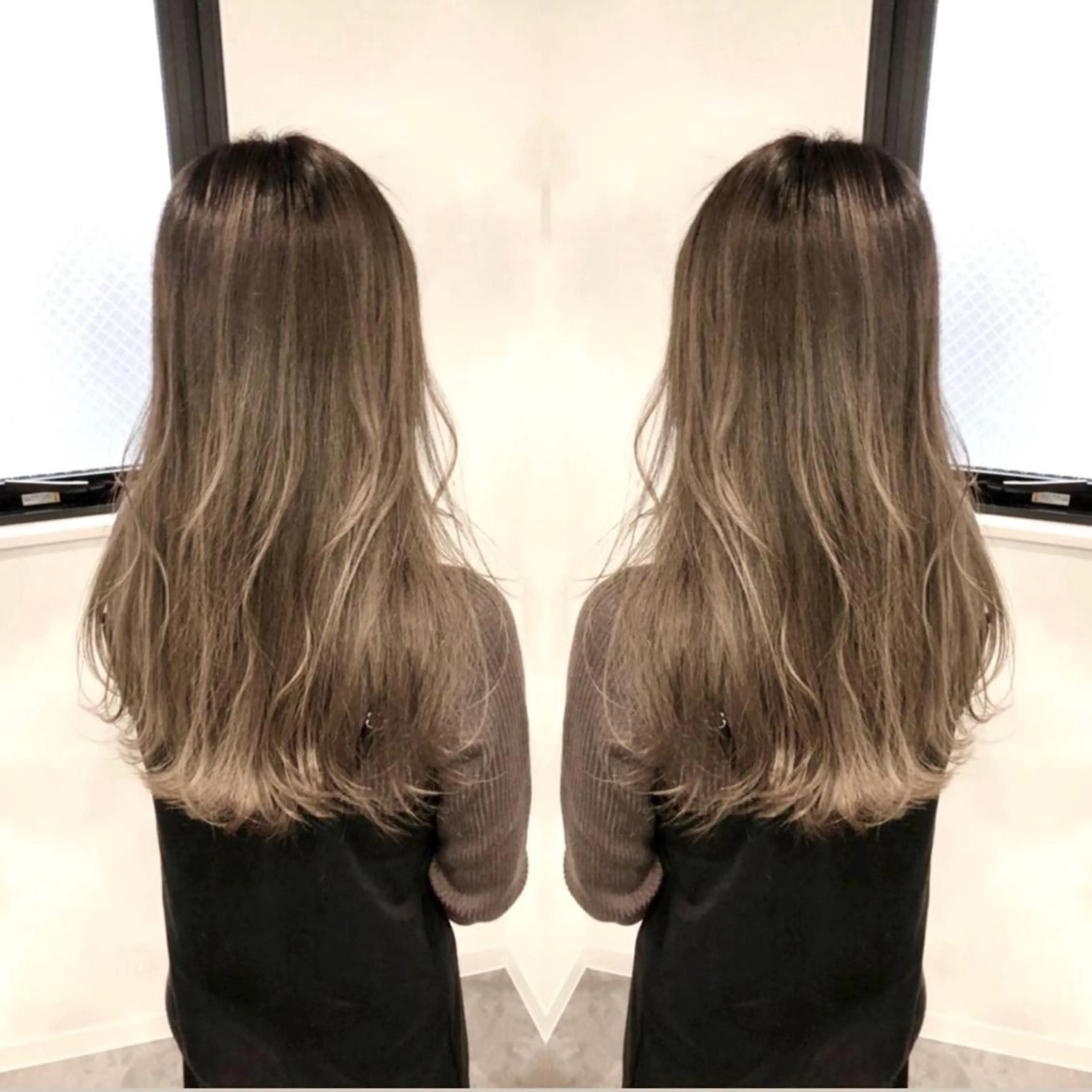 カラー タニ ユウのヘアスタイル