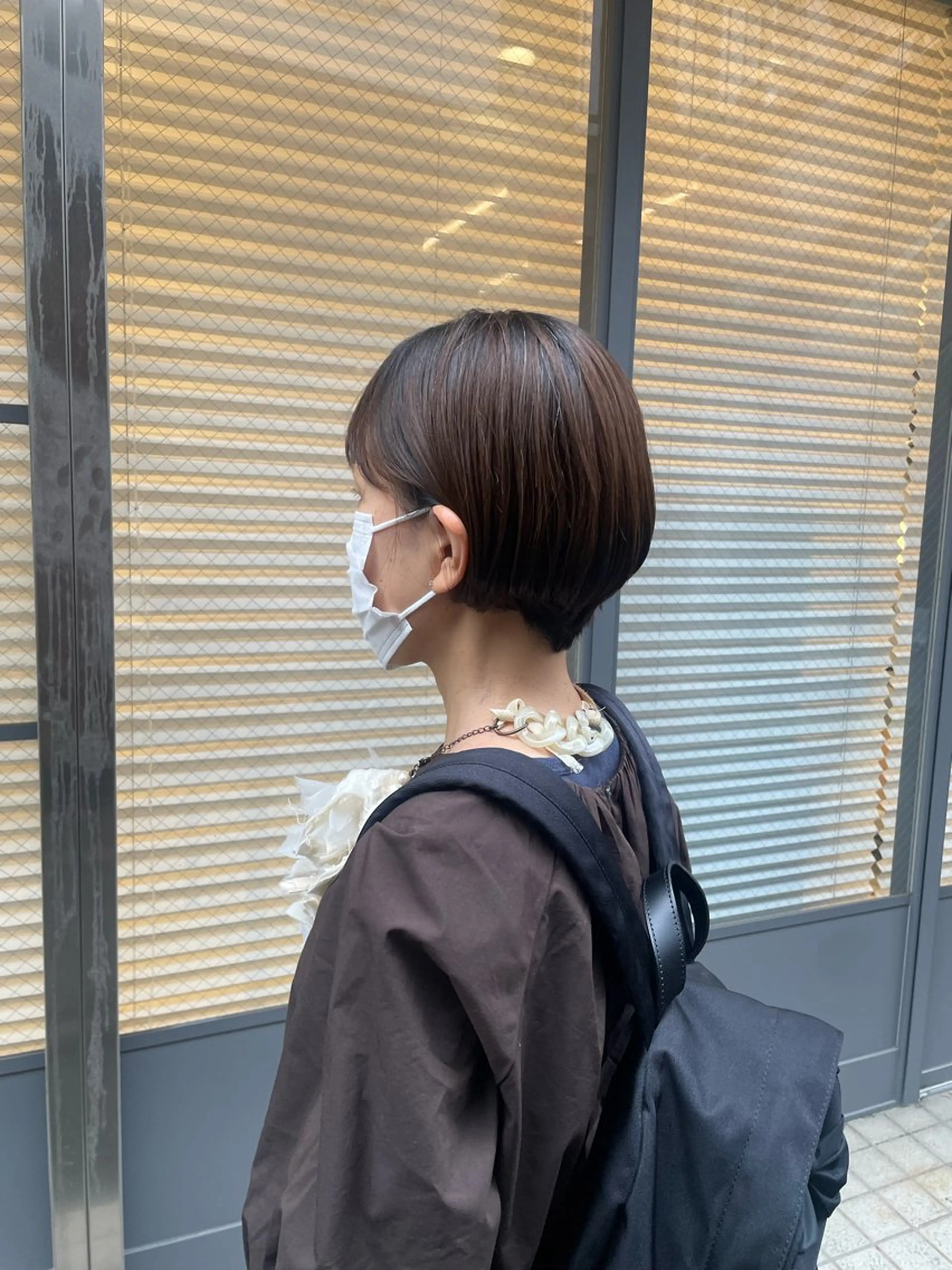 ショート ショートボブ ボブ ショートヘア 🌷【暖色艶カラー】 shiori🌷のヘアスタイル