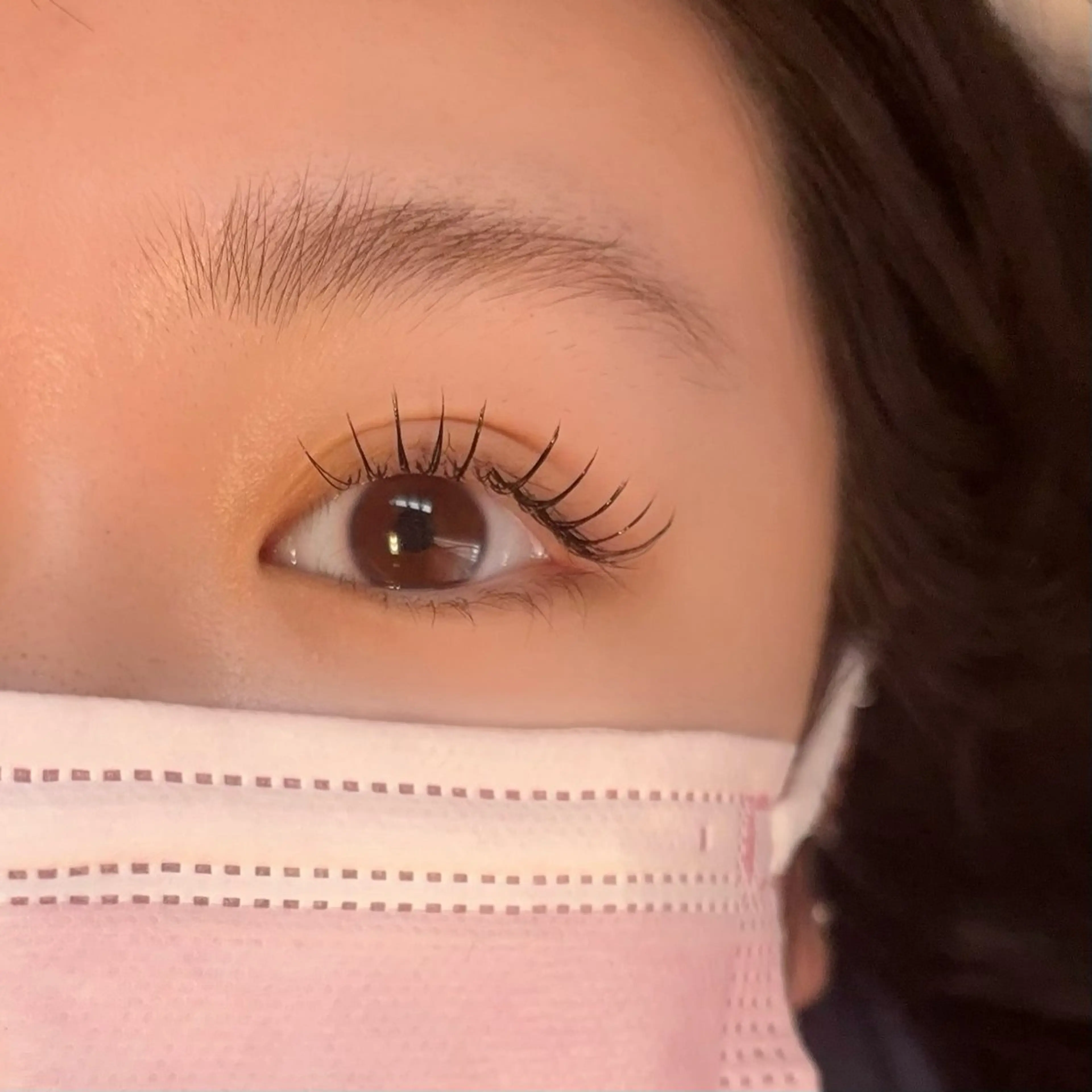 【フラットラッシュ100本＋モチUPアイシャンプー付き】美容成分配合コーティング剤仕上げ￥6000→￥5500の写真