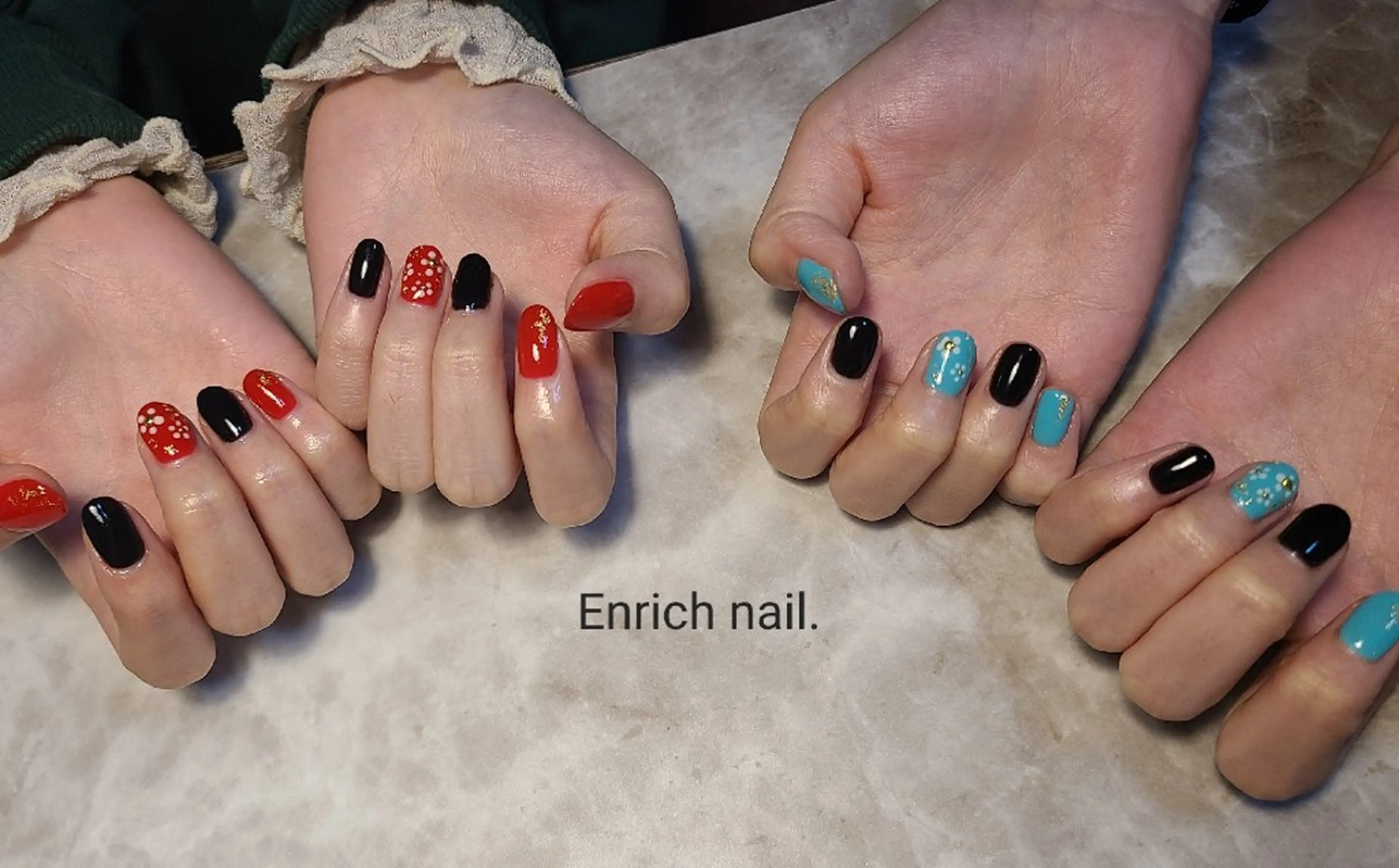 ネイル 成人式 Enrichnail エンリッチネイルのネイルデザイン