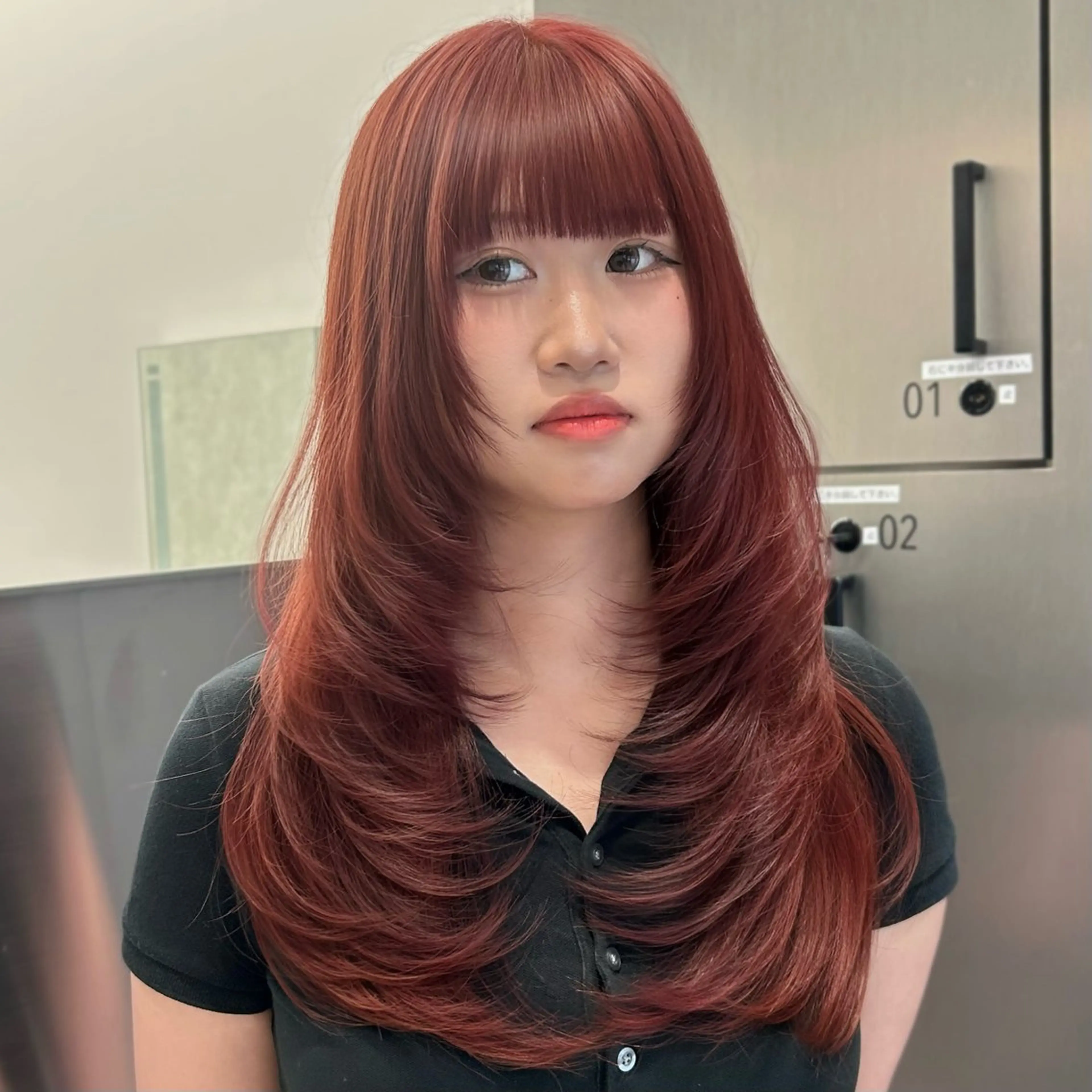 ロング レイヤーカット カット ヘアカラー トリートメント 大人レイヤー/艶美髪 🇺🇸TOMONAのヘアスタイル