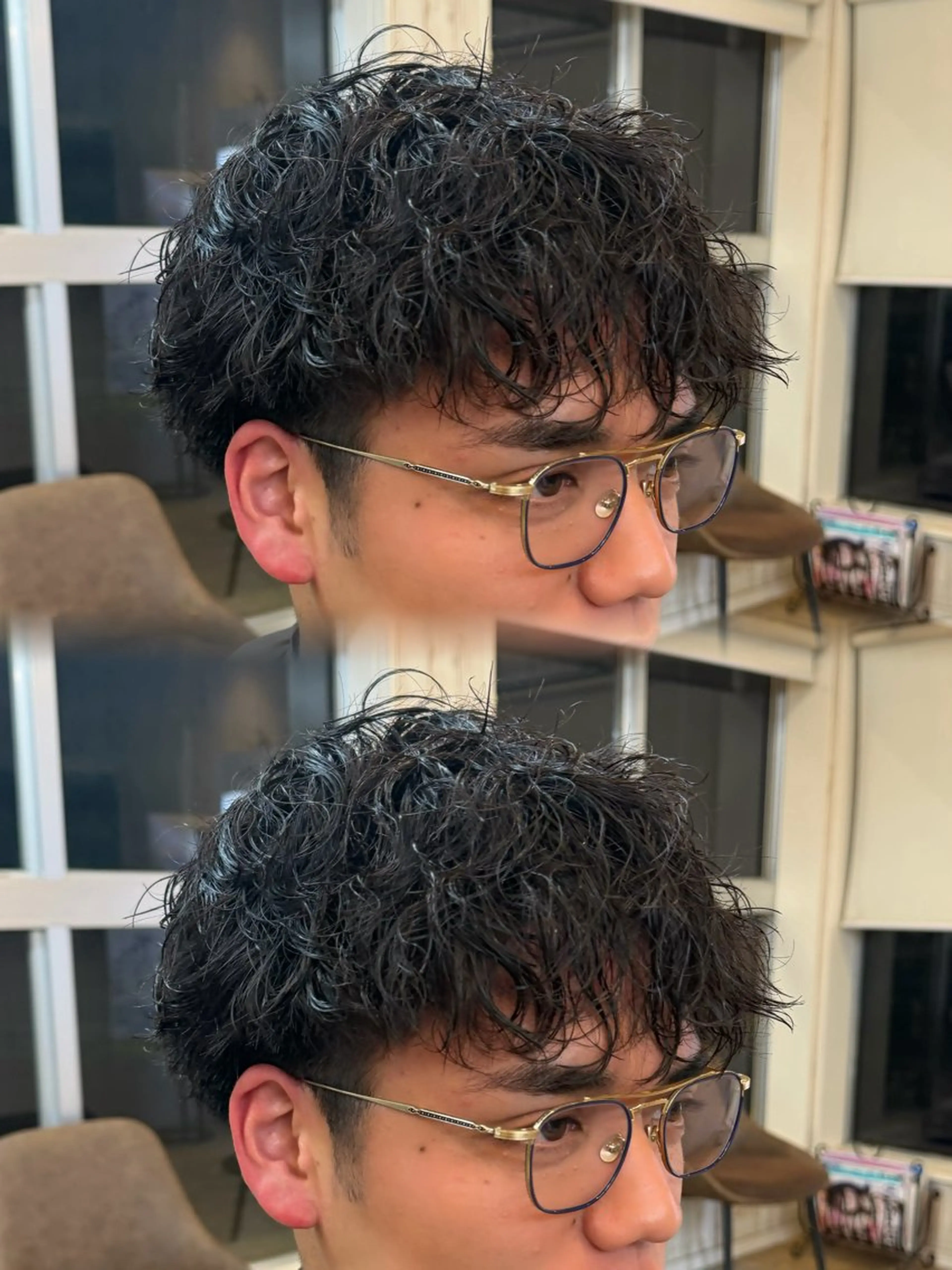 ☺️メンズ限定メニュー☺️カット+パーマ+1stepトリートメントの写真