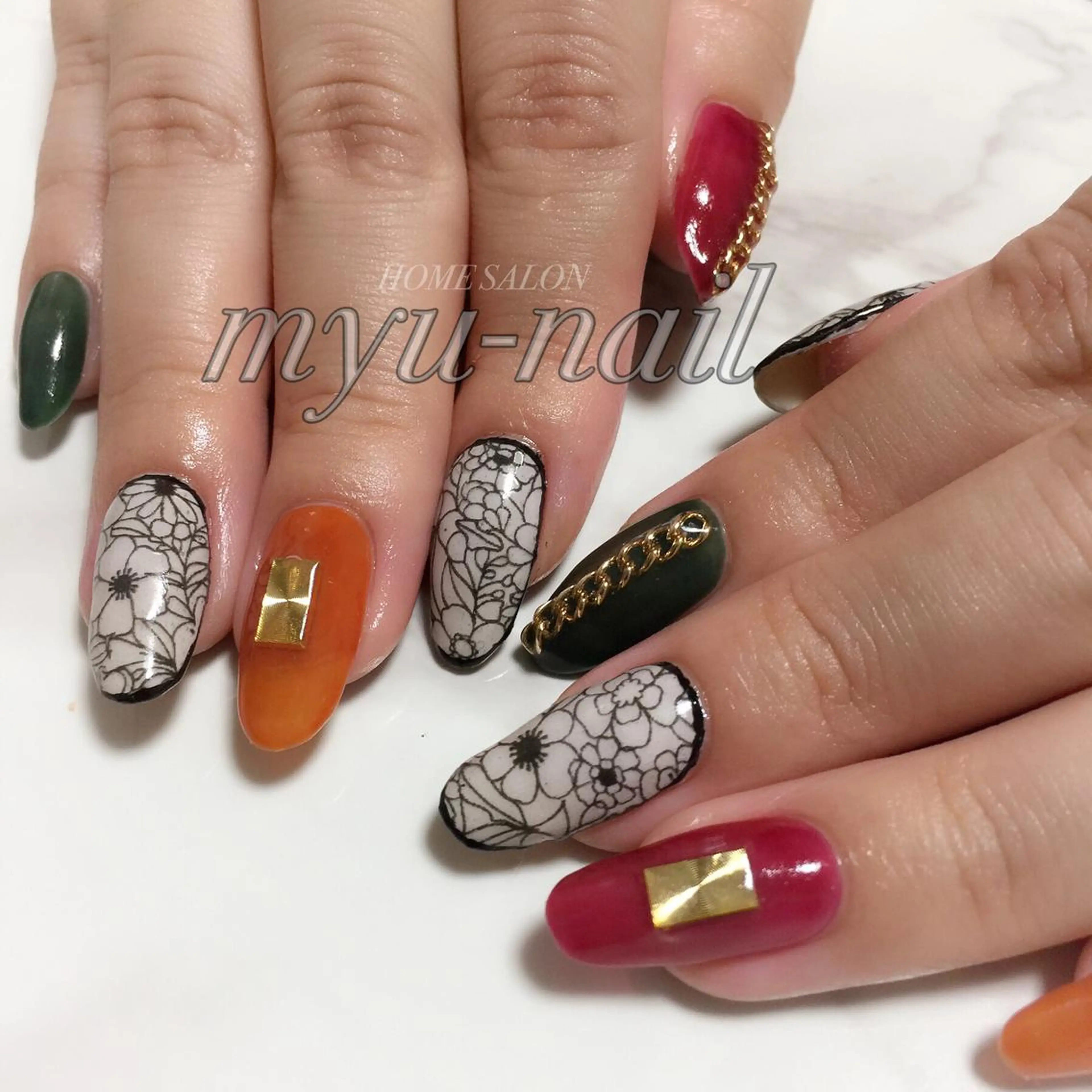 ネイル ホームサロン myu-nailのネイルデザイン