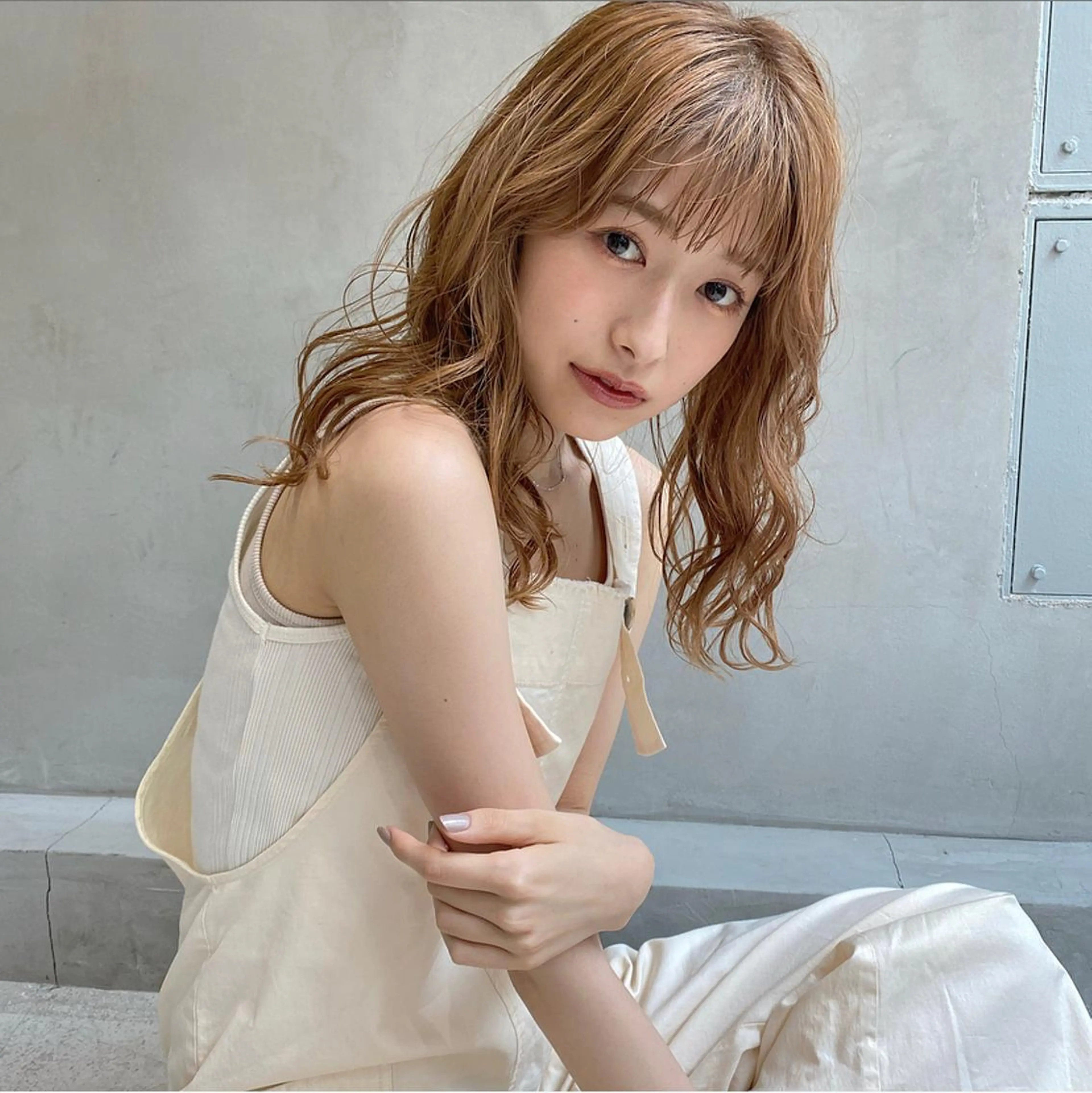 ミディアム カラー パーマ ヘアアレンジ 可愛いNo.1🌼 ／misakiのヘアスタイル