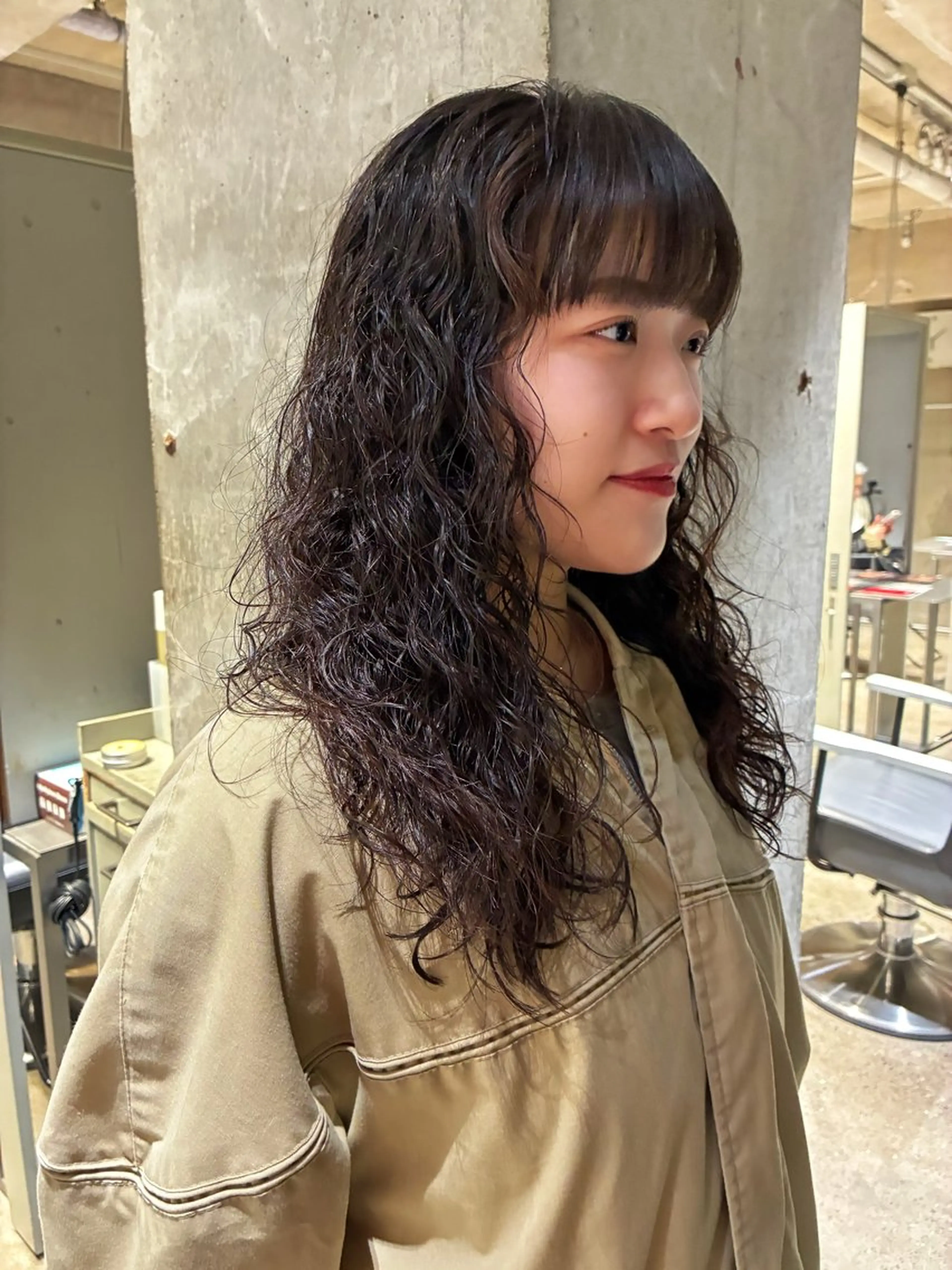 ロング パーマ カット パーマ レイヤーパーマ 竹之内竜矢のヘアスタイル