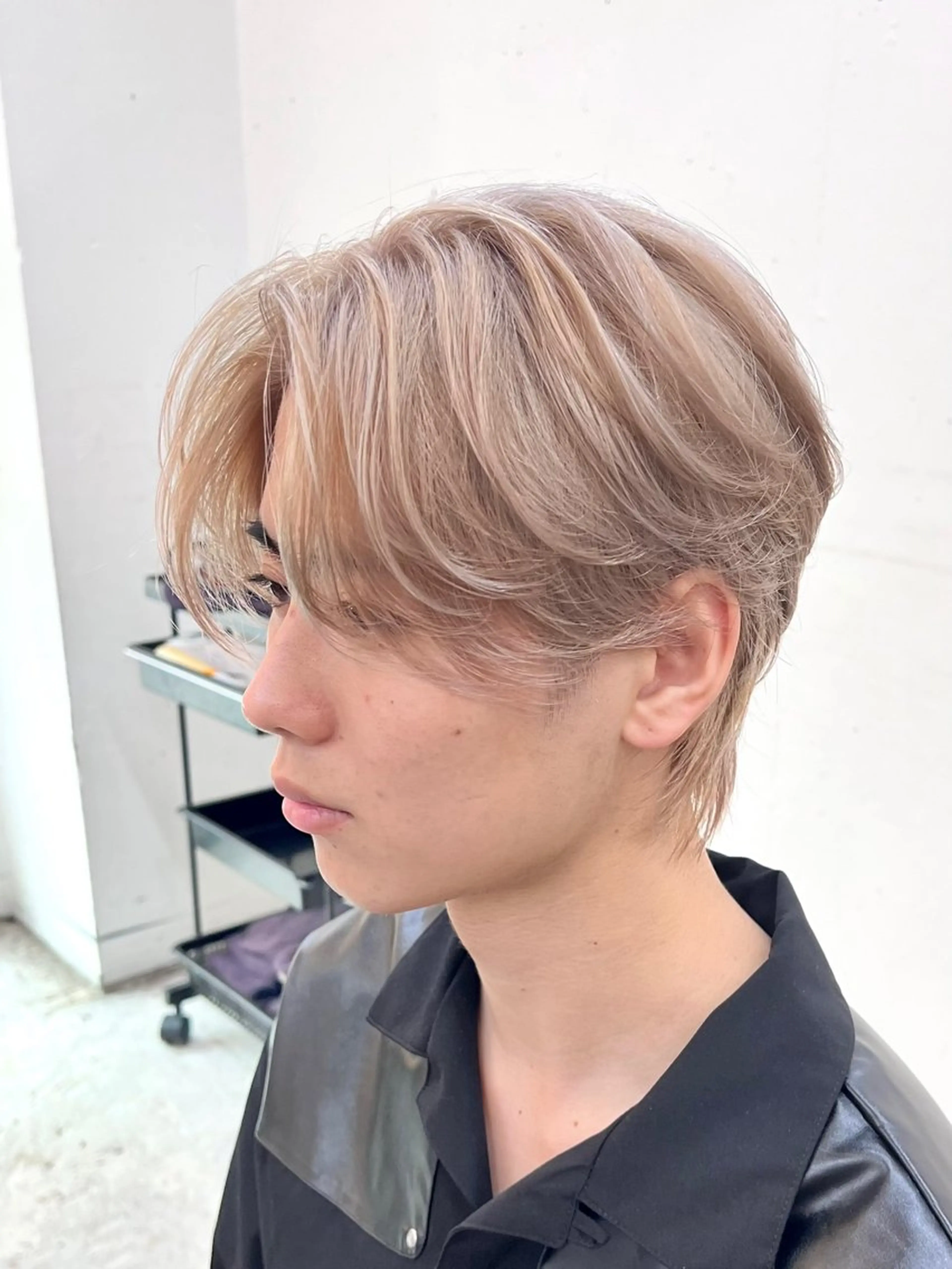 ショート カラー メンズ バレイヤージュ/ シャドウルーツ/安室のヘアスタイル