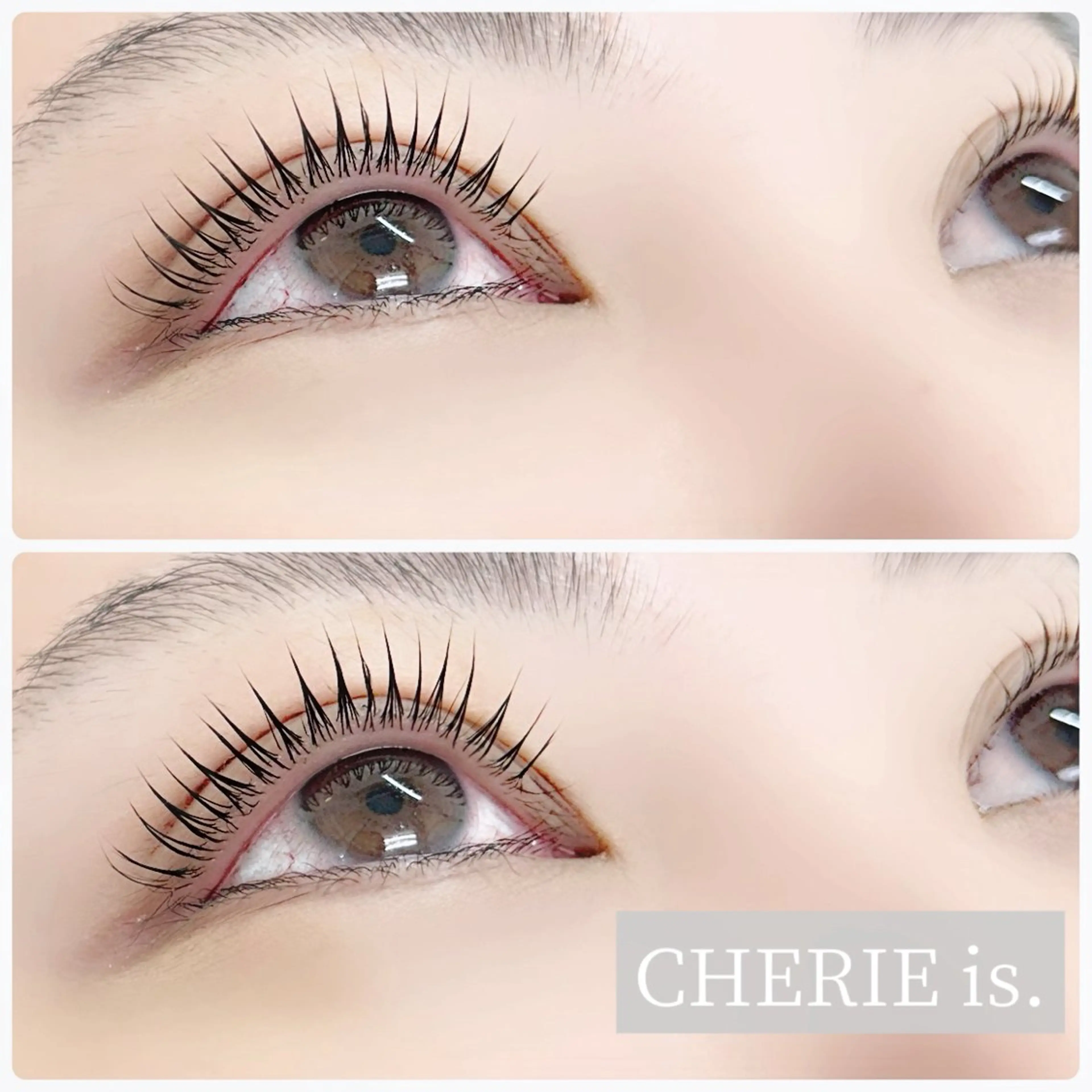 マツエク・マツパ パリジェンヌラッシュリフト 一重×まつ毛パーマ CHERIE is. 🎀Sakaiのマツエク・マツパデザイン