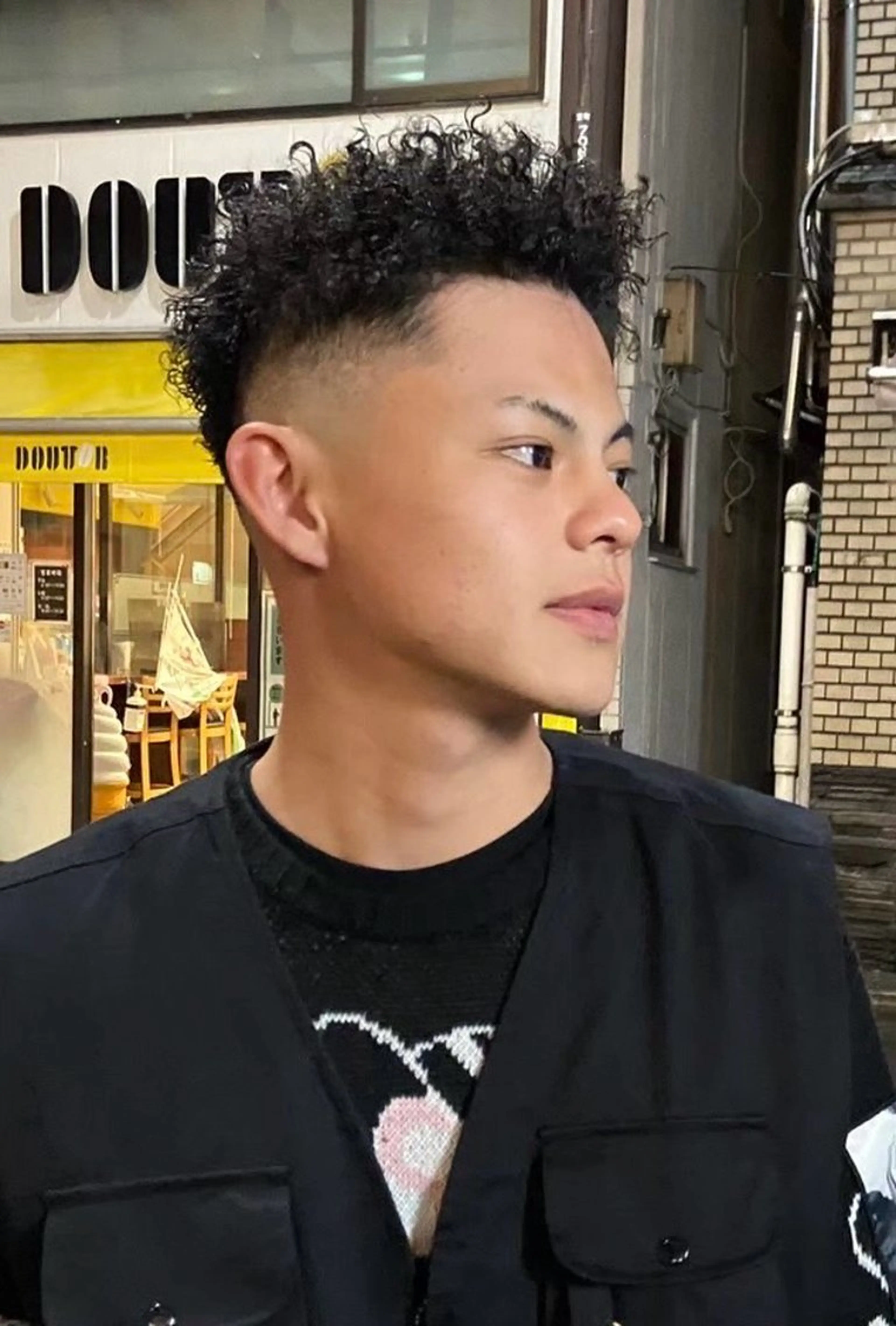 ショート パーマ メンズ カット パーマ Dorcus barber quality style ドルクス上野店 バーバーショップ所属・坂本 虹昂のヘアスタイル