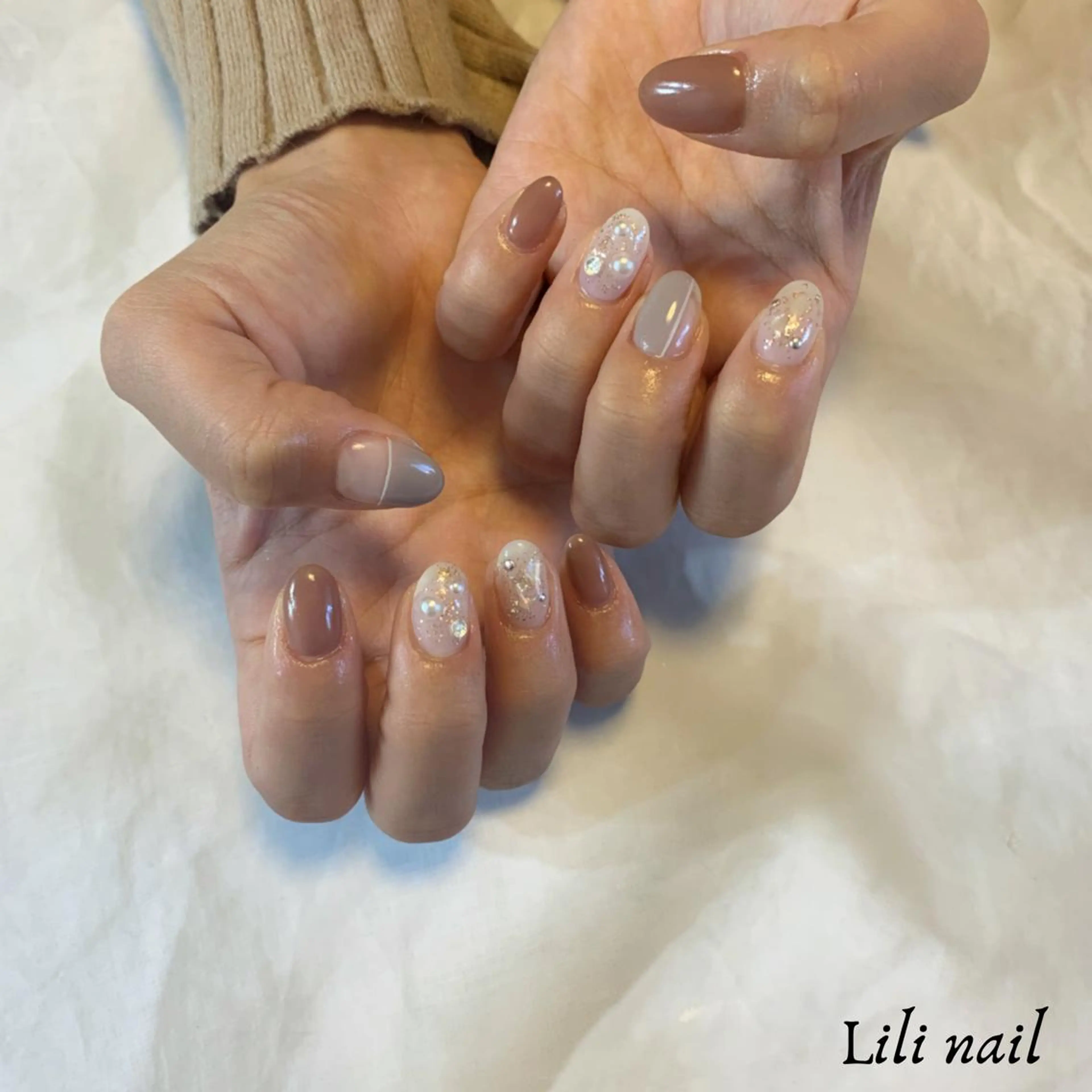 ショート ネイル アートネイル Lilibeauty salonのネイルデザイン