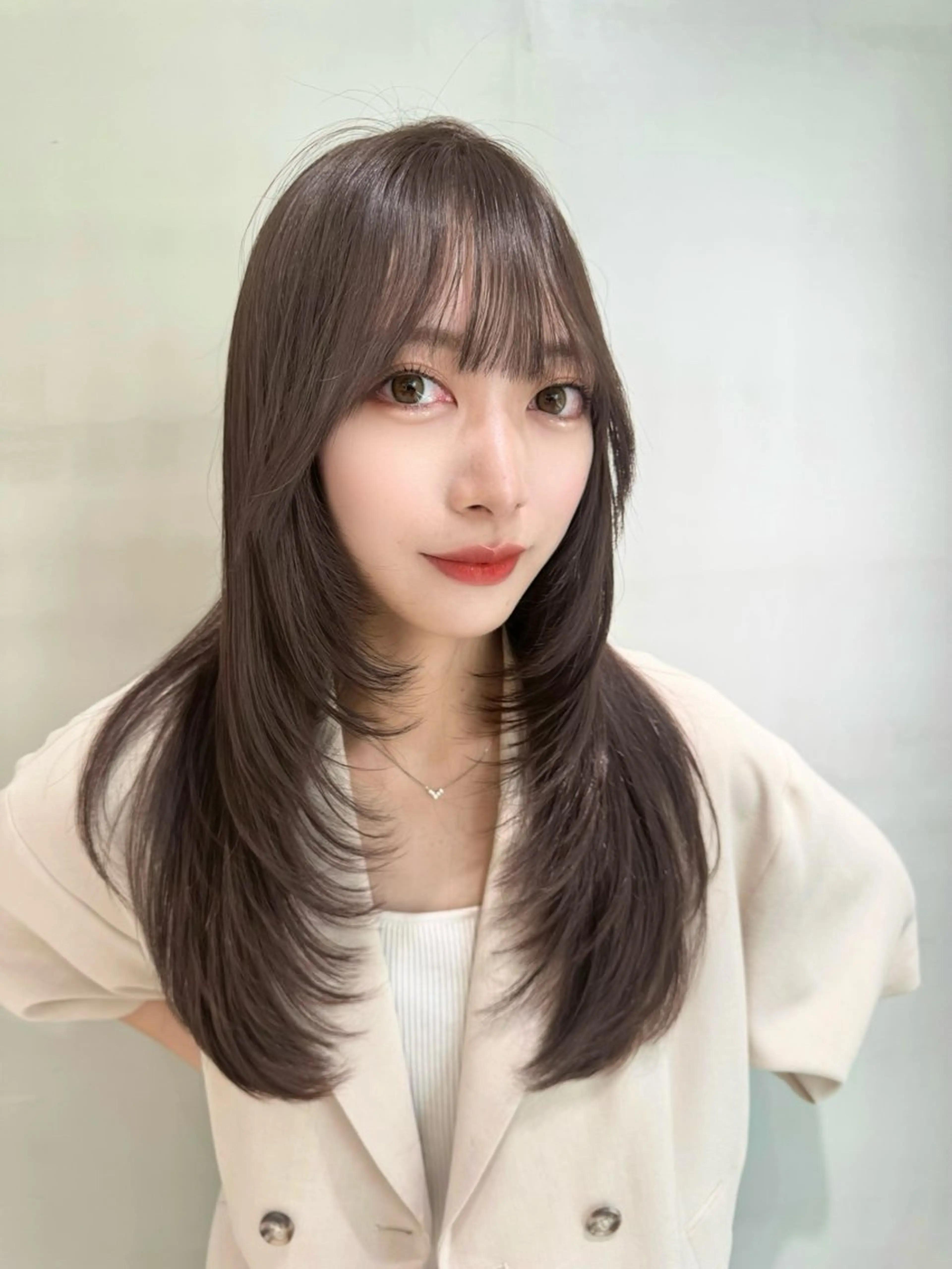 ロング カラー カット トリートメント レイヤー/縮毛矯正 のマスター【タケル】のヘアスタイル