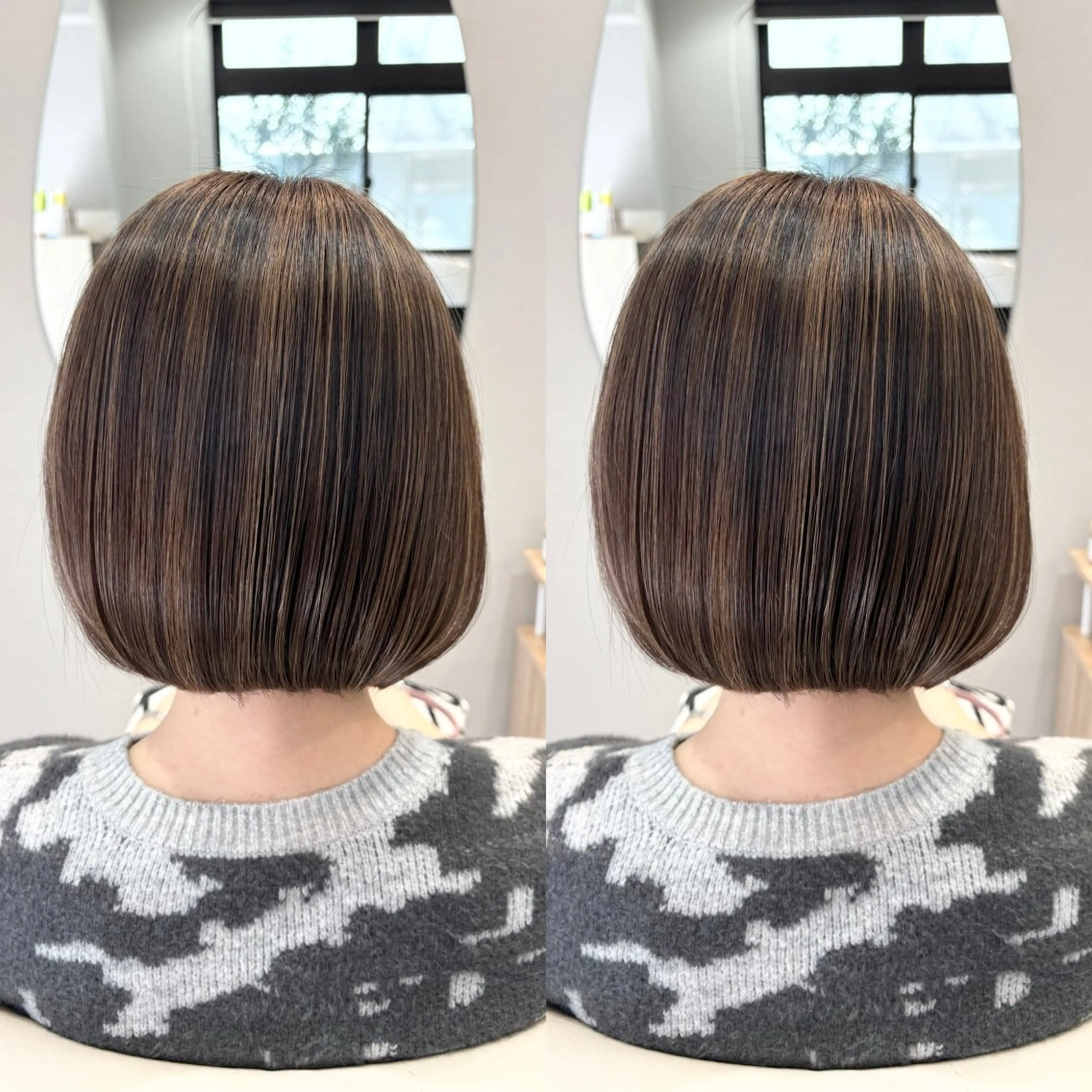 ミディアム カラー ハイライトカラー ボブ ハイライト レイヤー/ハイライト /立川/赤池宏隆のヘアスタイル