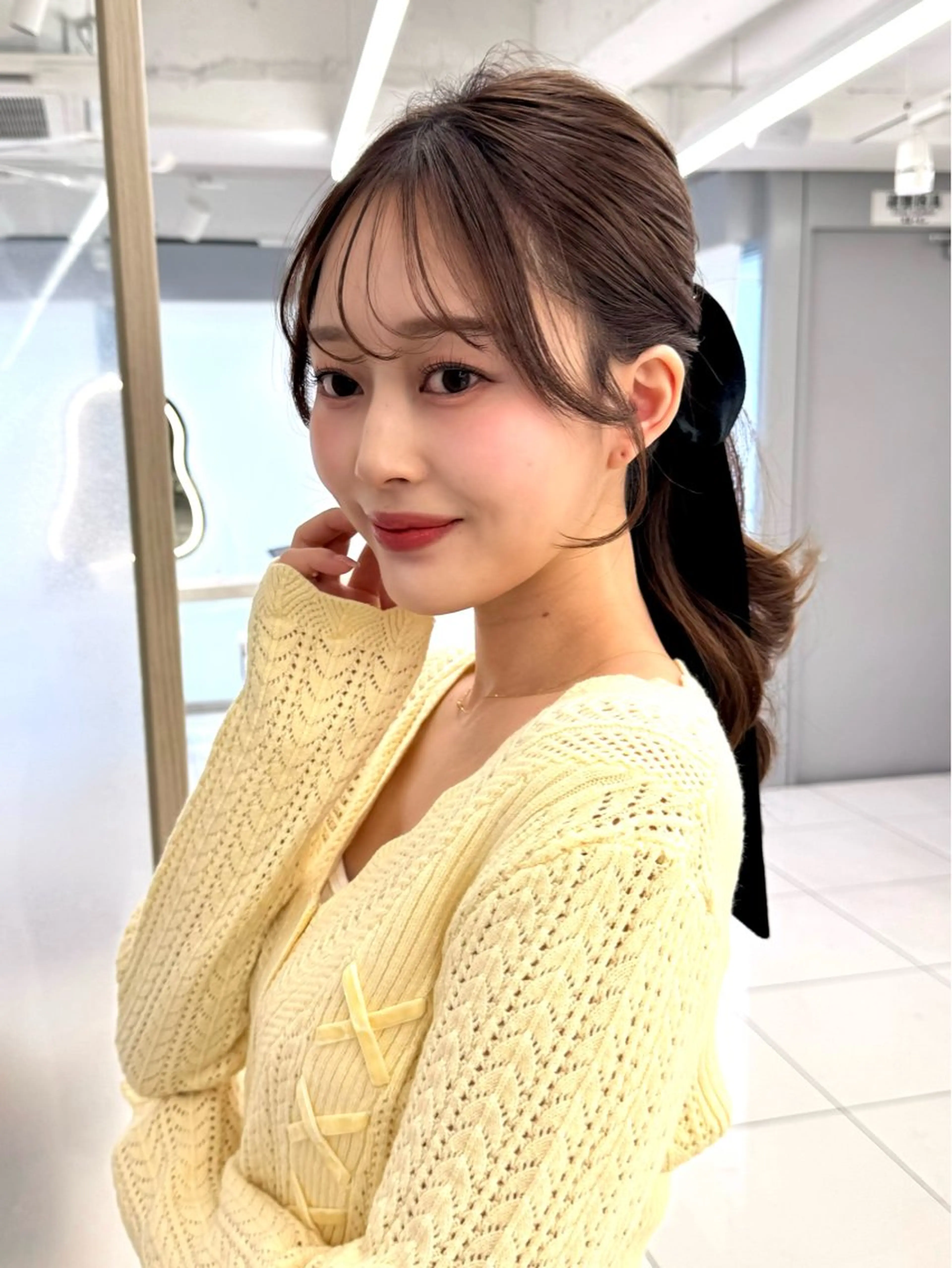 セミロング 顔周り🇰🇷韓国 レイヤー/いづみ💞のヘアスタイル